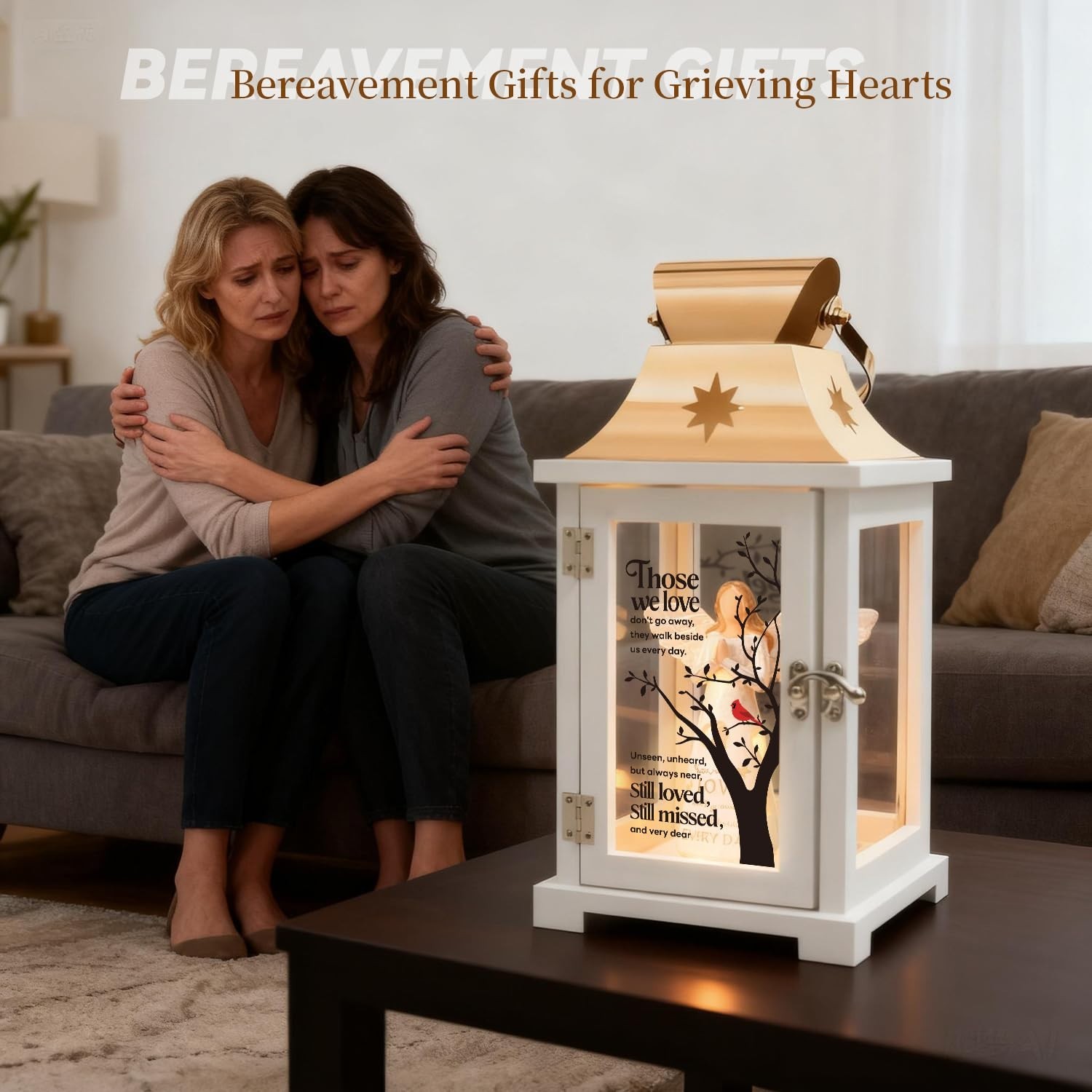 Sympathy Memorial Lantern for Loss of Loved One, Bereavement Gift, Celebration o