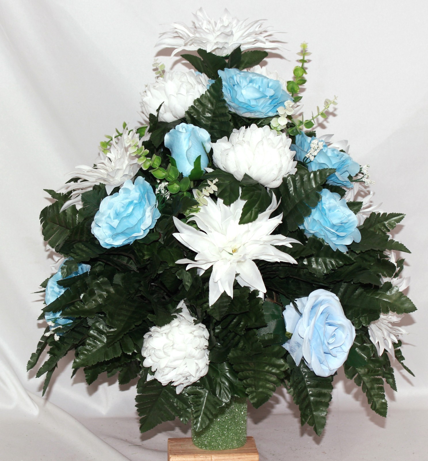 XL Spring Cemetery Vase Mixture-360 Degree-Cemetery Flower Arrangement