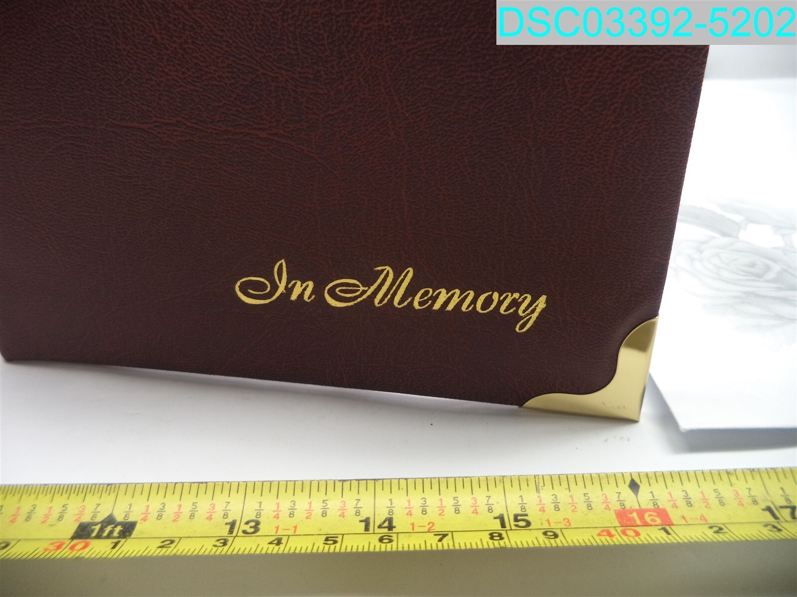 Funeral Guest Book Memorial Service Brown Sign In Guest Registry In Memory Of