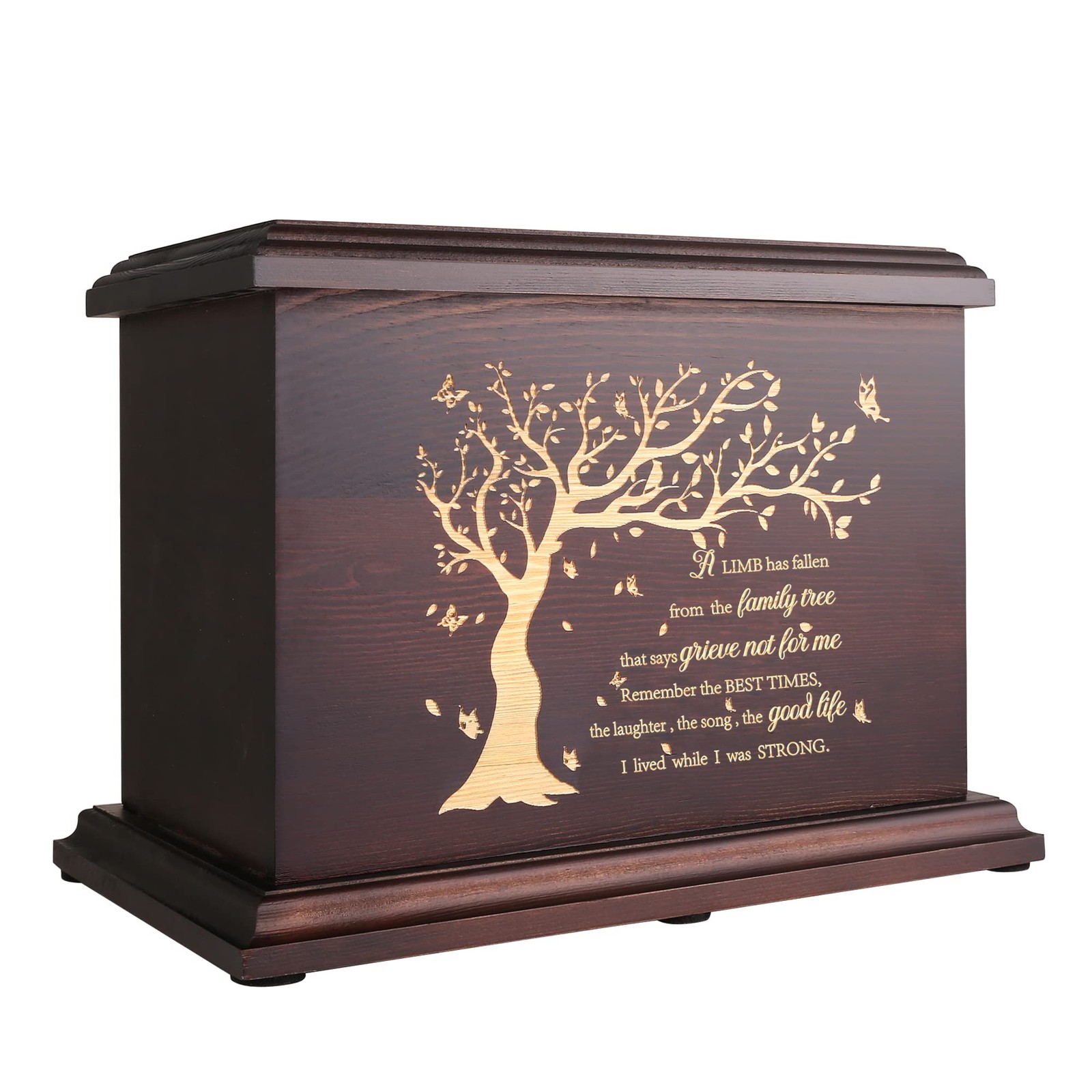 Cremation Memorial Urns for Human Ashes Adult Male Female, Wooden Urns Box an…