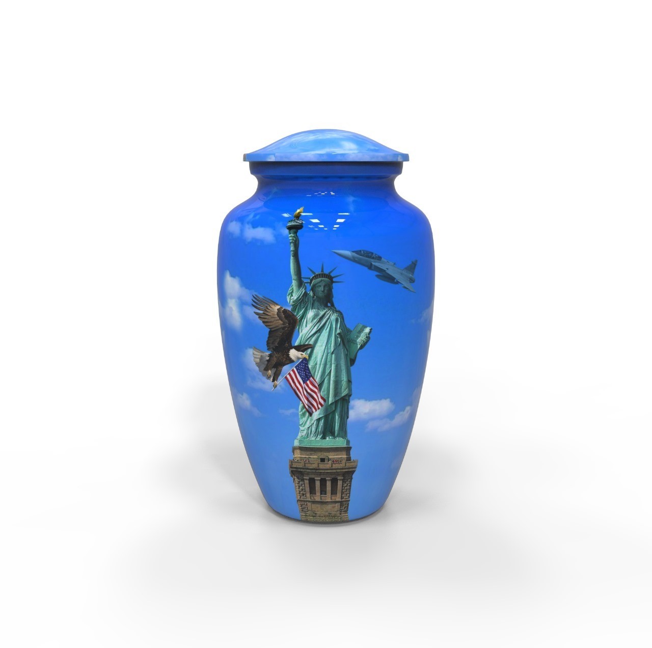 Statue of Liberty Setting Urn for Human Ashes Adult Sister & Brother – Urns for