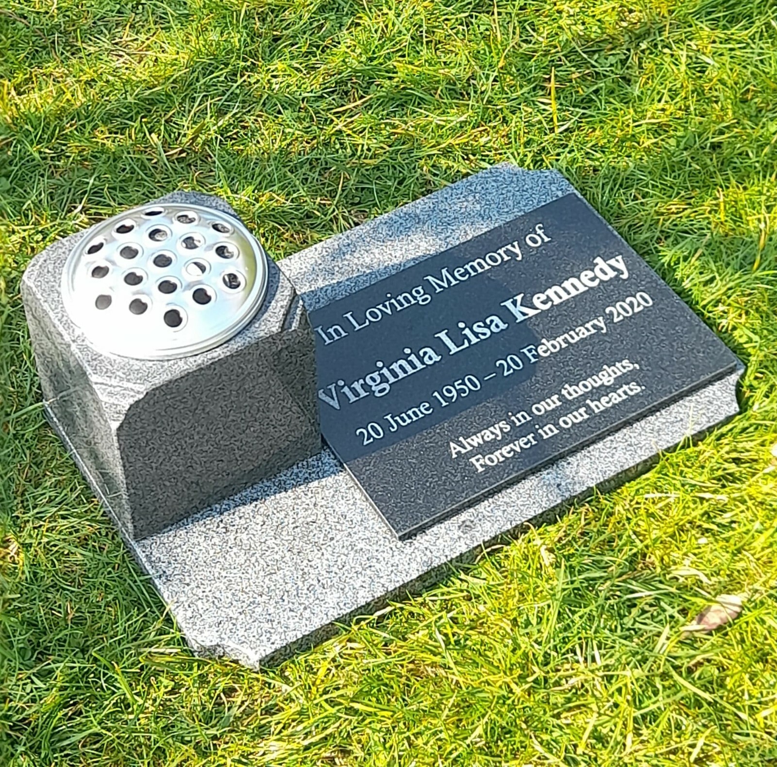 Memorial Stone Gravestone Granite Cemetery Headstone Personalised Grave Plaque