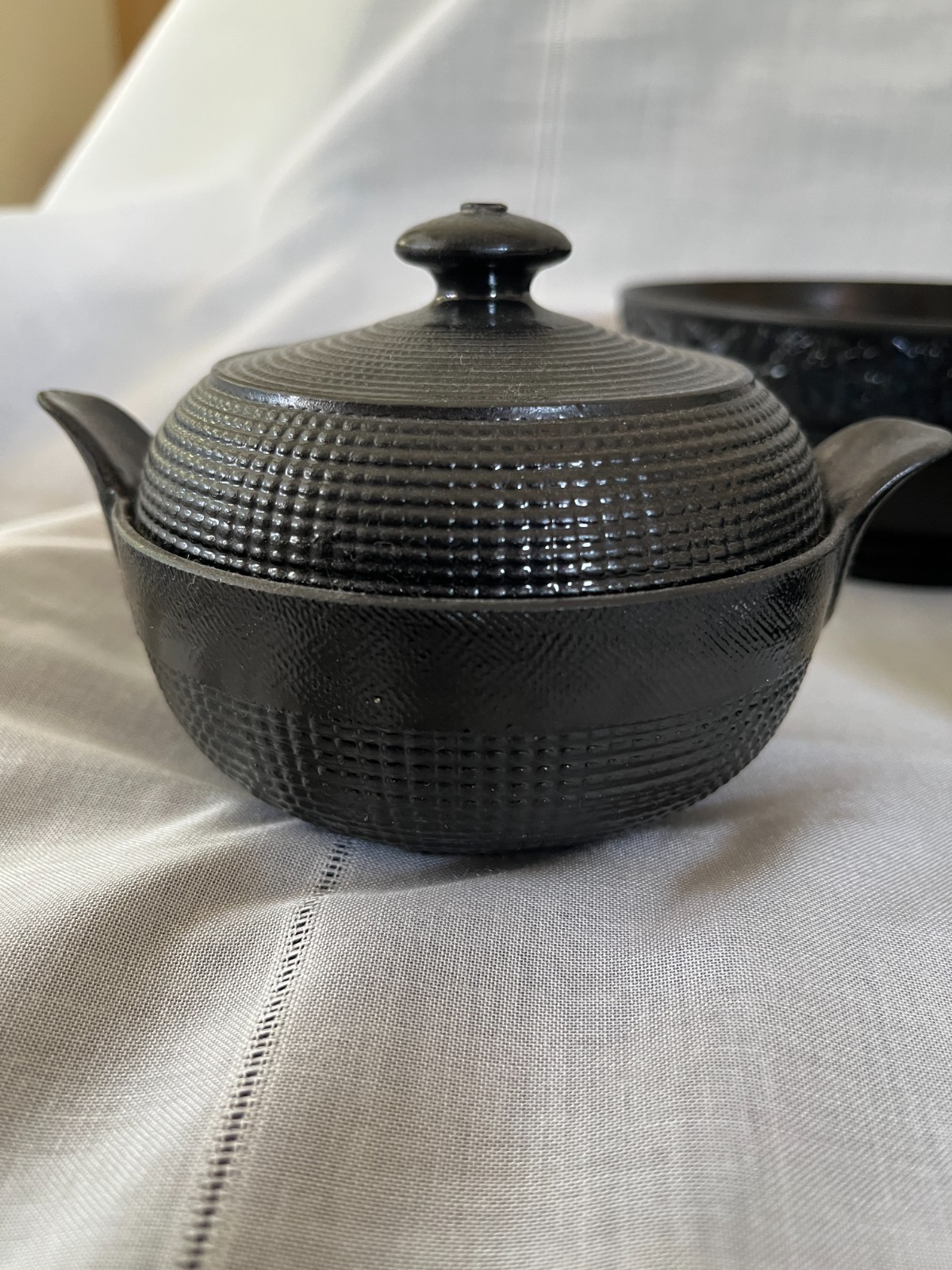 antique ceramic Hackwood funeral black service parts