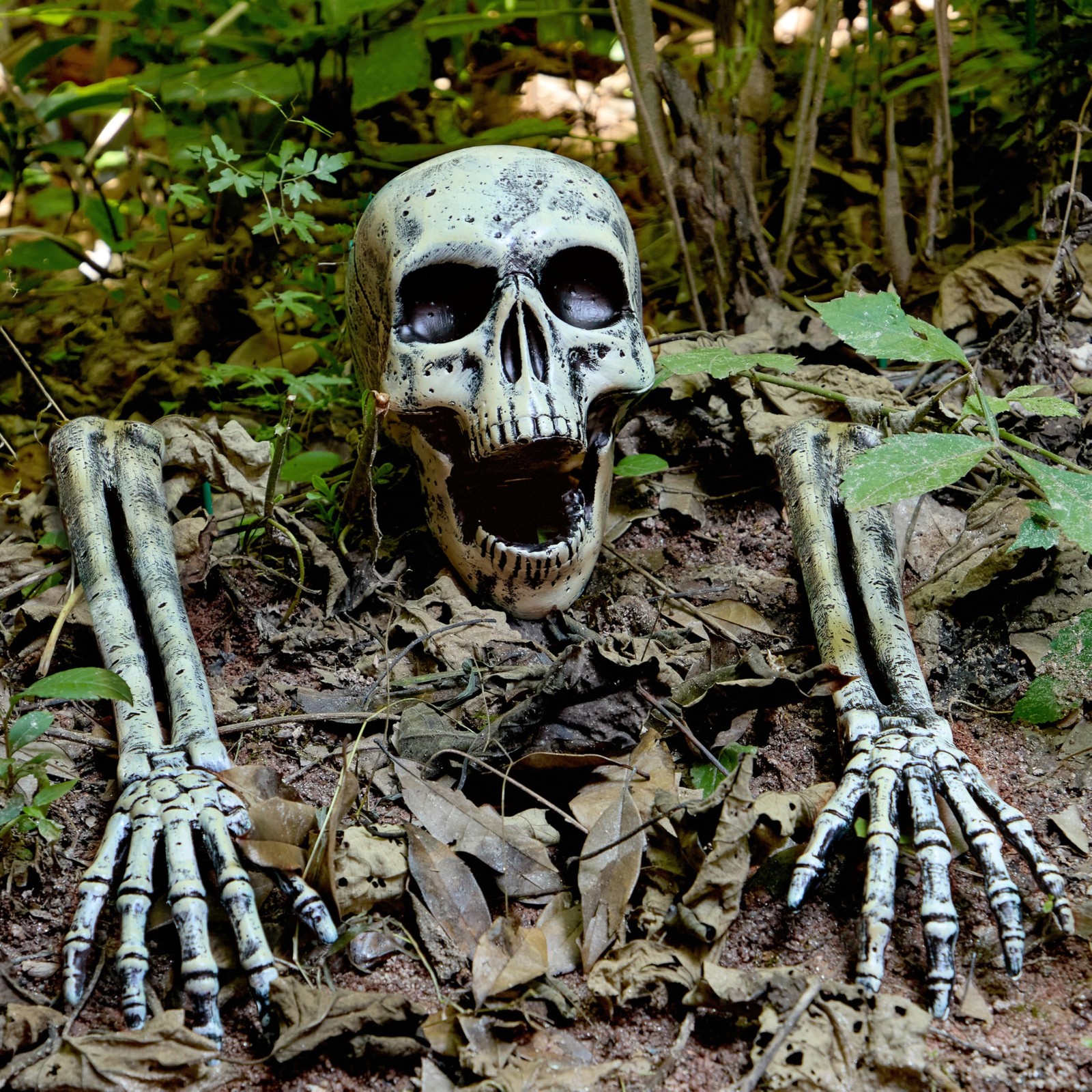 Halloween Skeleton Outdoor Decorations Realistic Skeleton Yard Stakes for Lawn