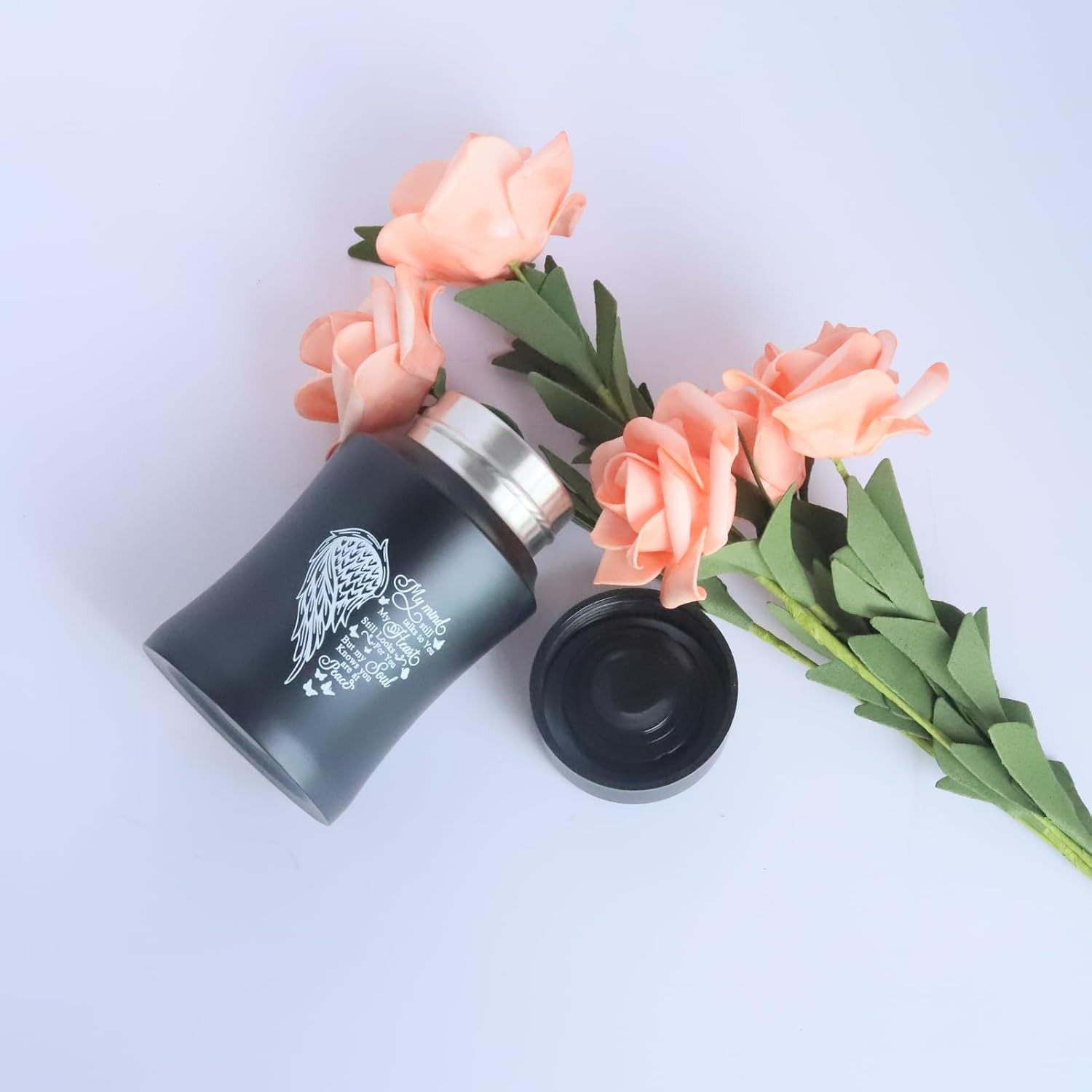 Stainless Steel Mini Cremation Urn – 4.5 Inches Small Keepsake Urn for Human Ash