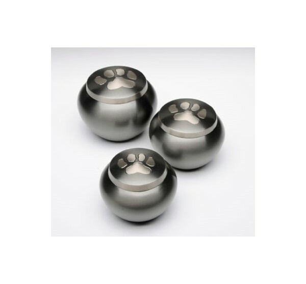 Odyssey Slate with Pewter Paw Pet Urn – Large , Free Shipping