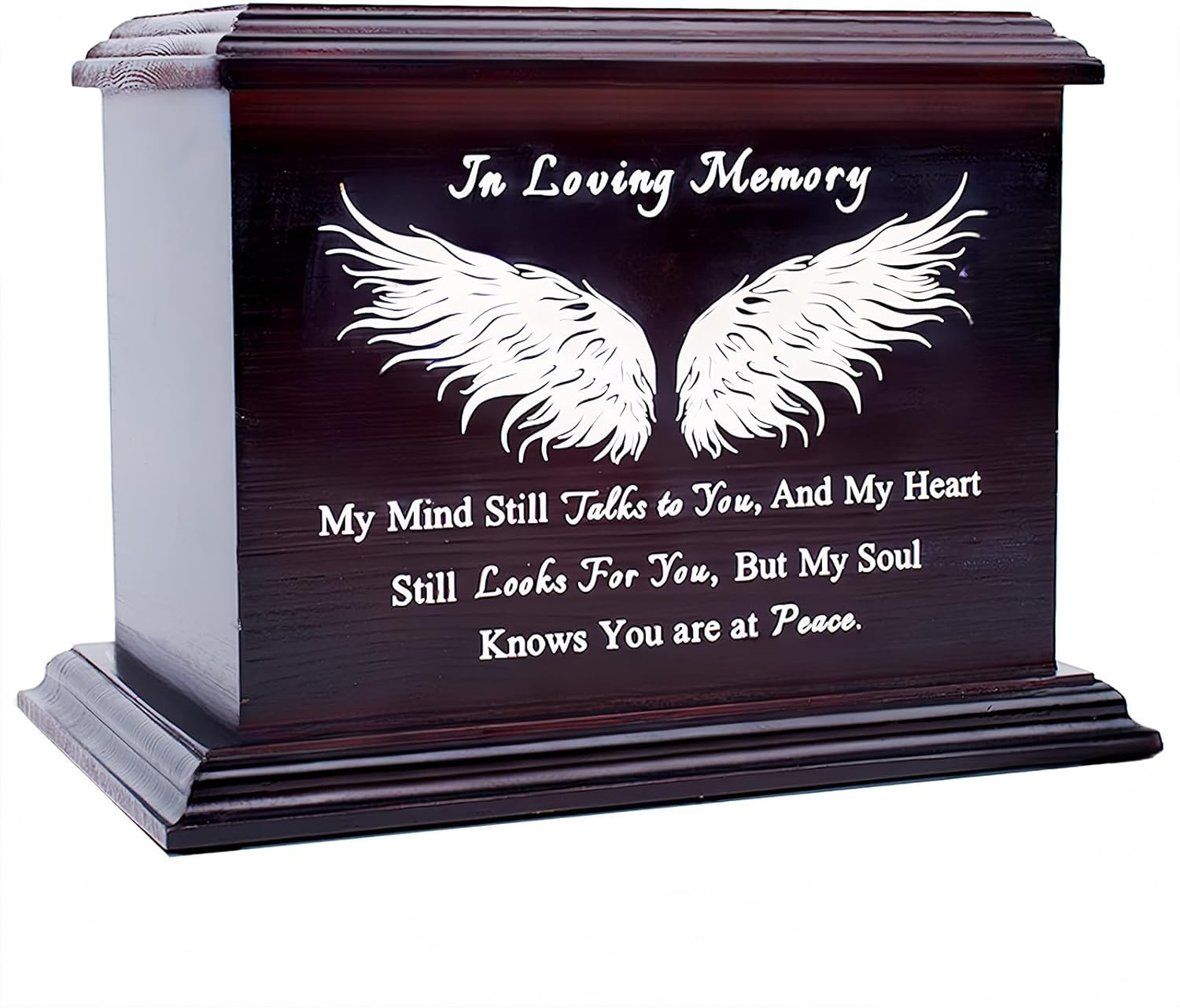 Wooden Urns for Ashes – Decorative Urns for Men Women – Adult Ashes Funeral Urns