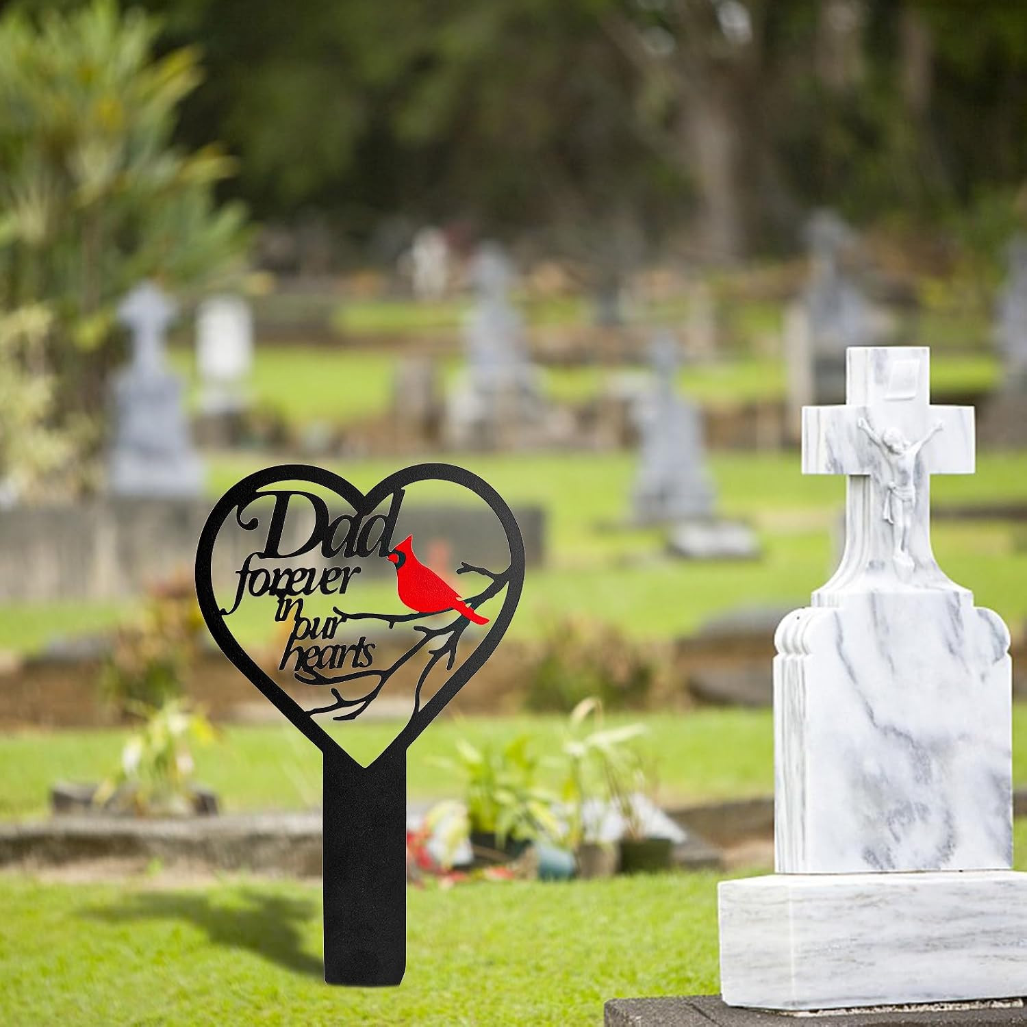 Grave Decorations for Cemetery, Cemetery Decorations for Dad Grave, Memorial Gra