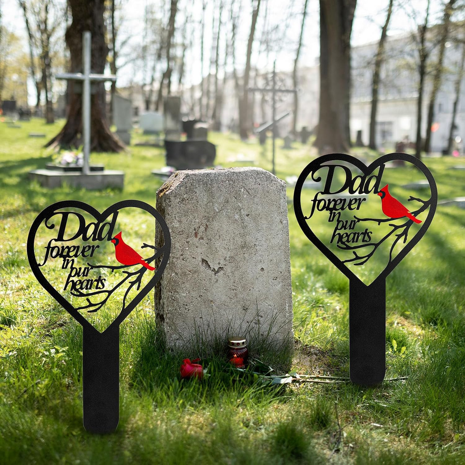 Grave Decorations for Cemetery, Cemetery Decorations for Dad Grave, Memorial Gra