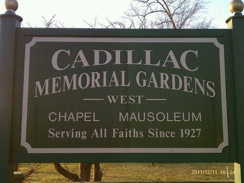 4-Cadillac Memorial Gardens West Cemetery plots, Westland, MI in Garden of Truth