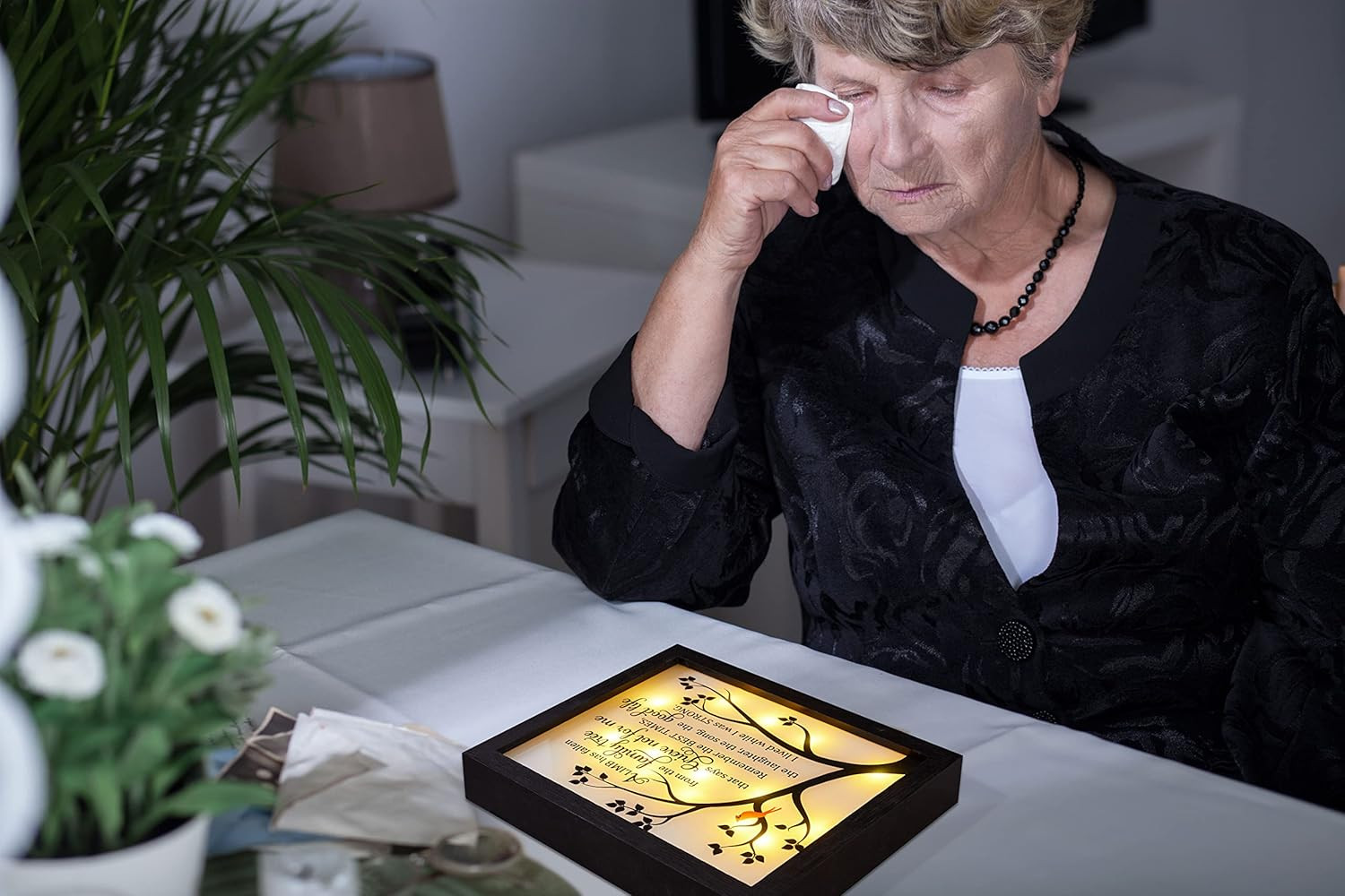 Sympathy Gift LED Memorial Shadow Box Memorial Gifts for Loss of Loved One – …