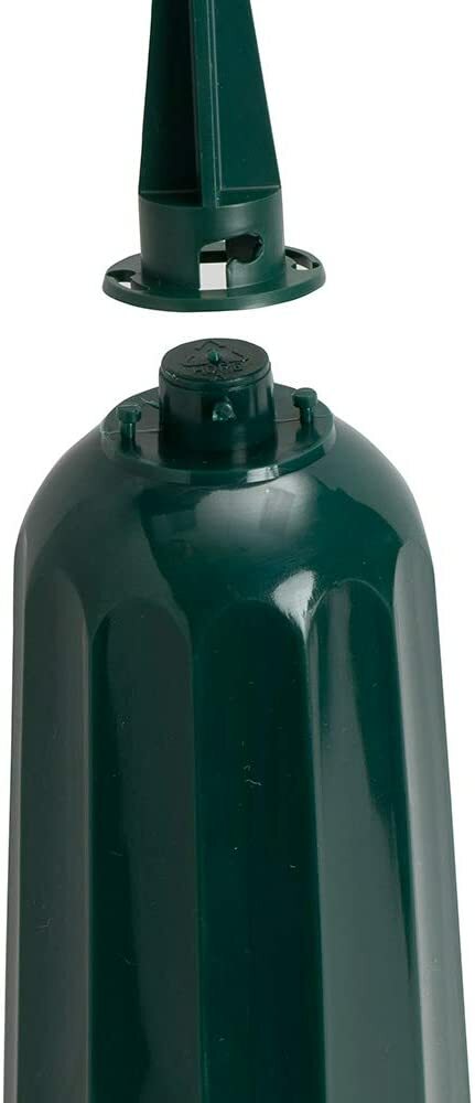 Novelty (#05011) Plastic Round Bottom Cemetery Vase, Green – 3″ x 7″ (Qty 1)