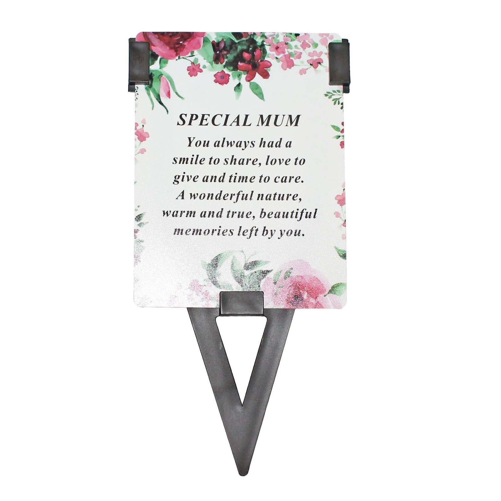 Mum Waterproof Memorial Graveside Card and card Holder