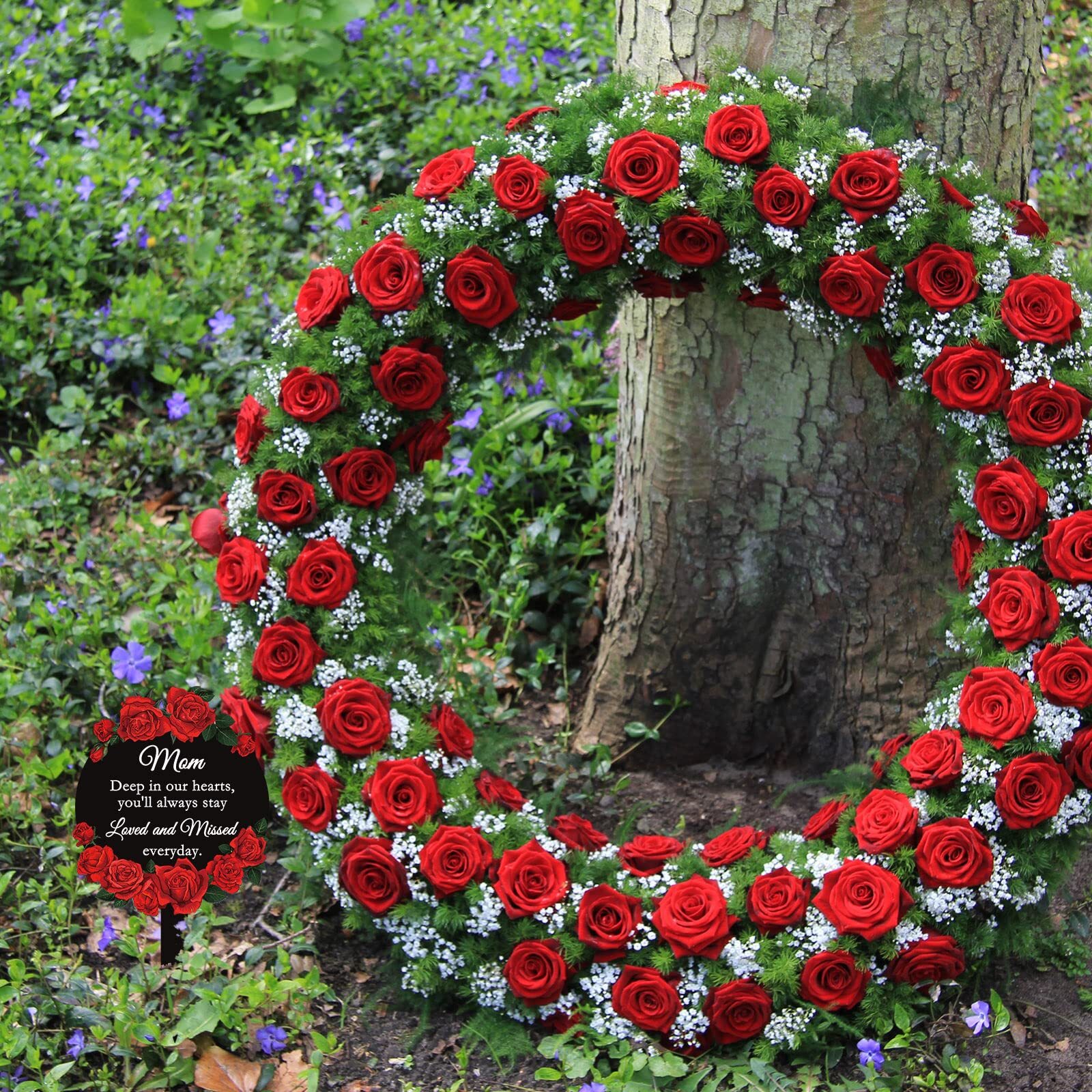 Cemetery Decorations for Grave Mom Grave Marker Stand Memorial Day Flowers New