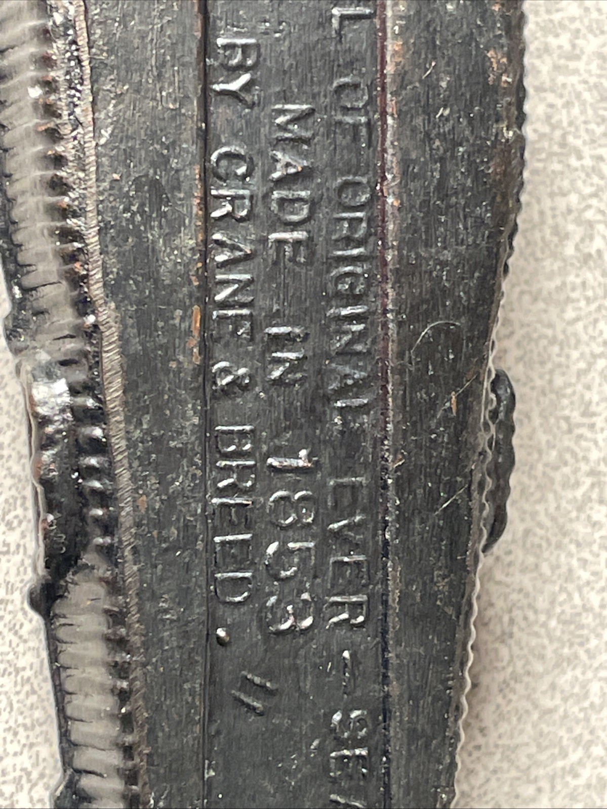 Circa 1853 Crane & Breed Ever-Seal Casket Coffin Promo Paperweight Cincinnati Oh
