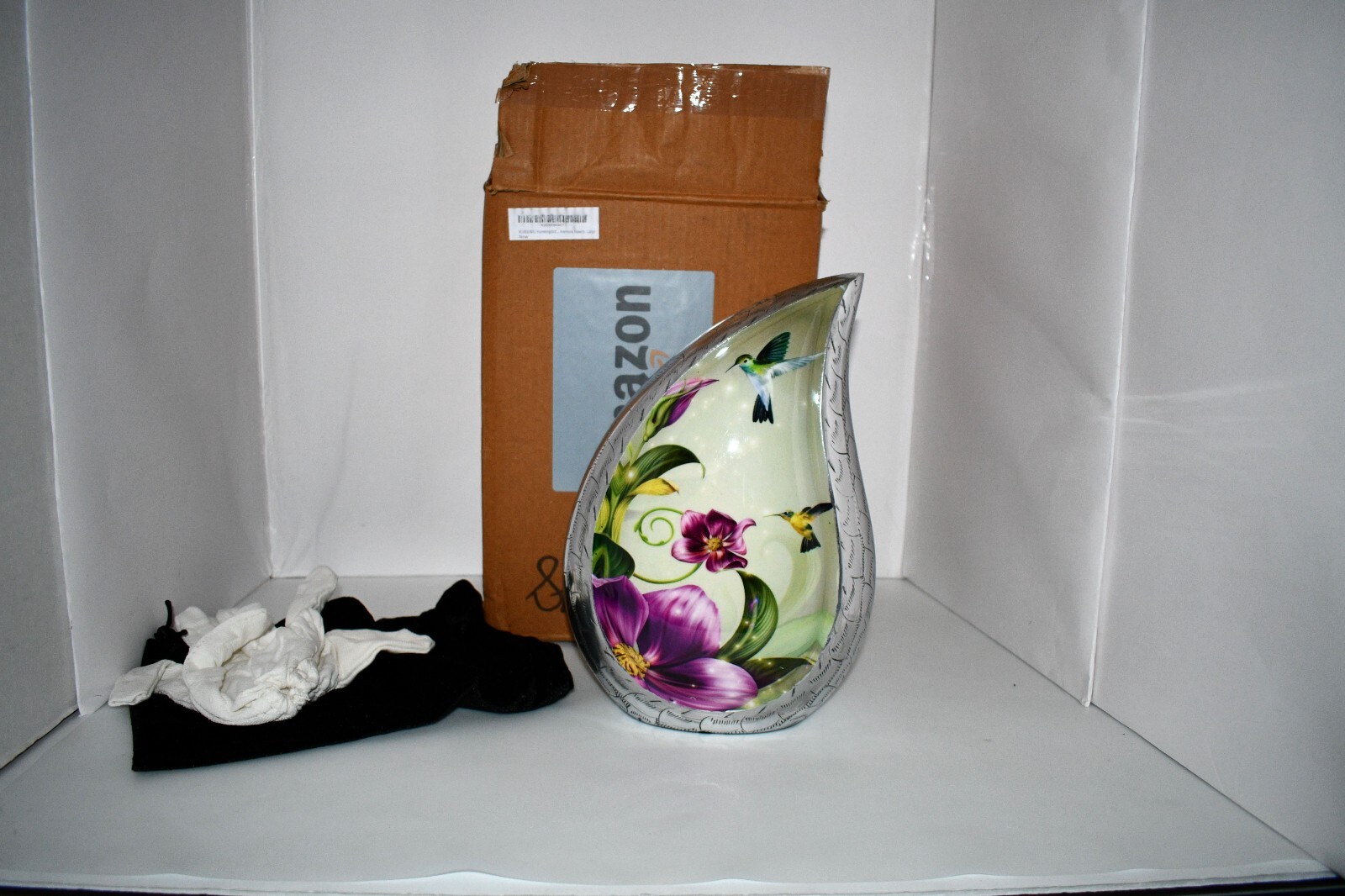 M Meilinxu Hummingbird Urn – Large Adult Cremation Urn for Human Ashes NIB
