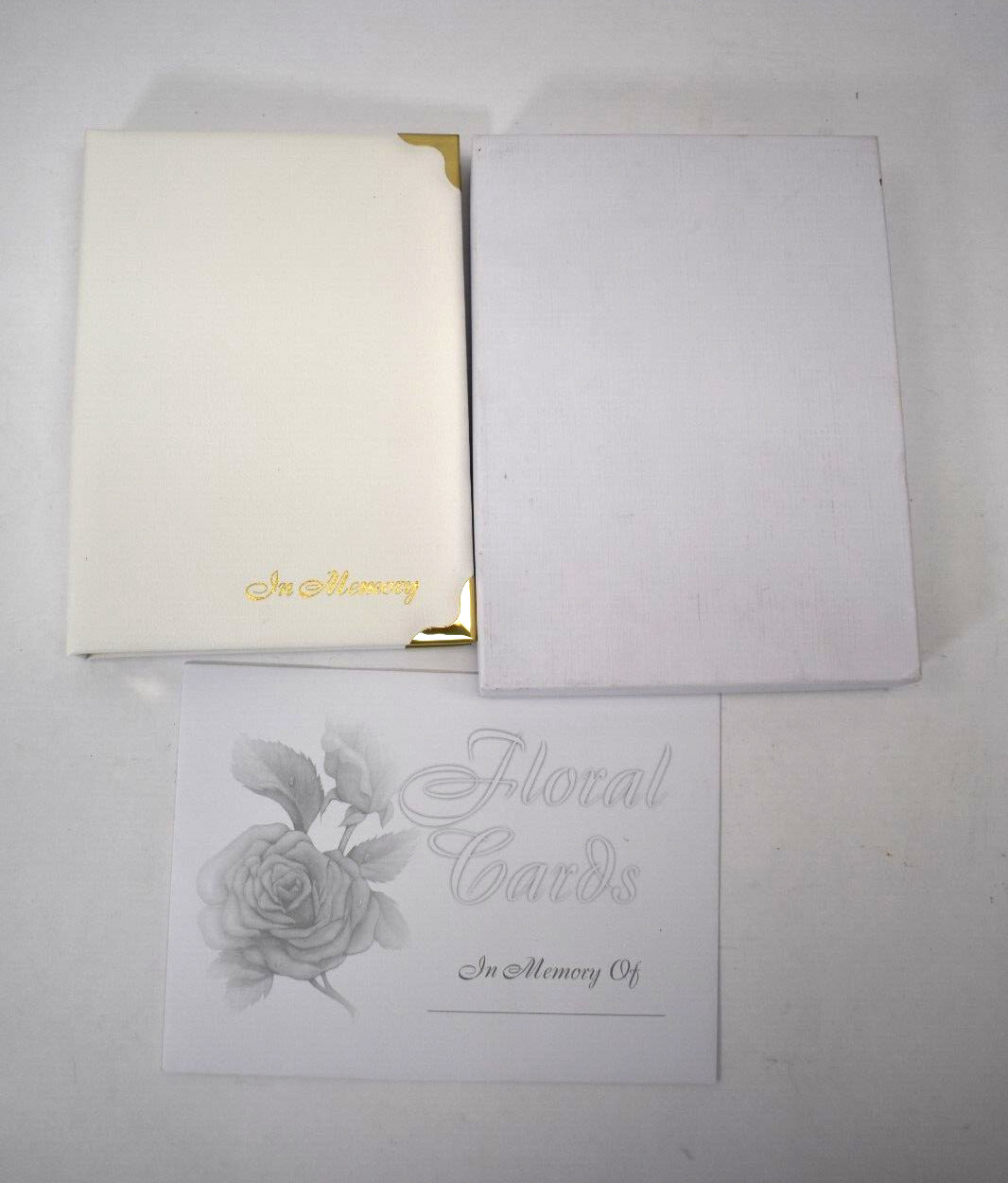 Funeral Guest Book Memorial Service White Sign In Guest Registry In Memory Of