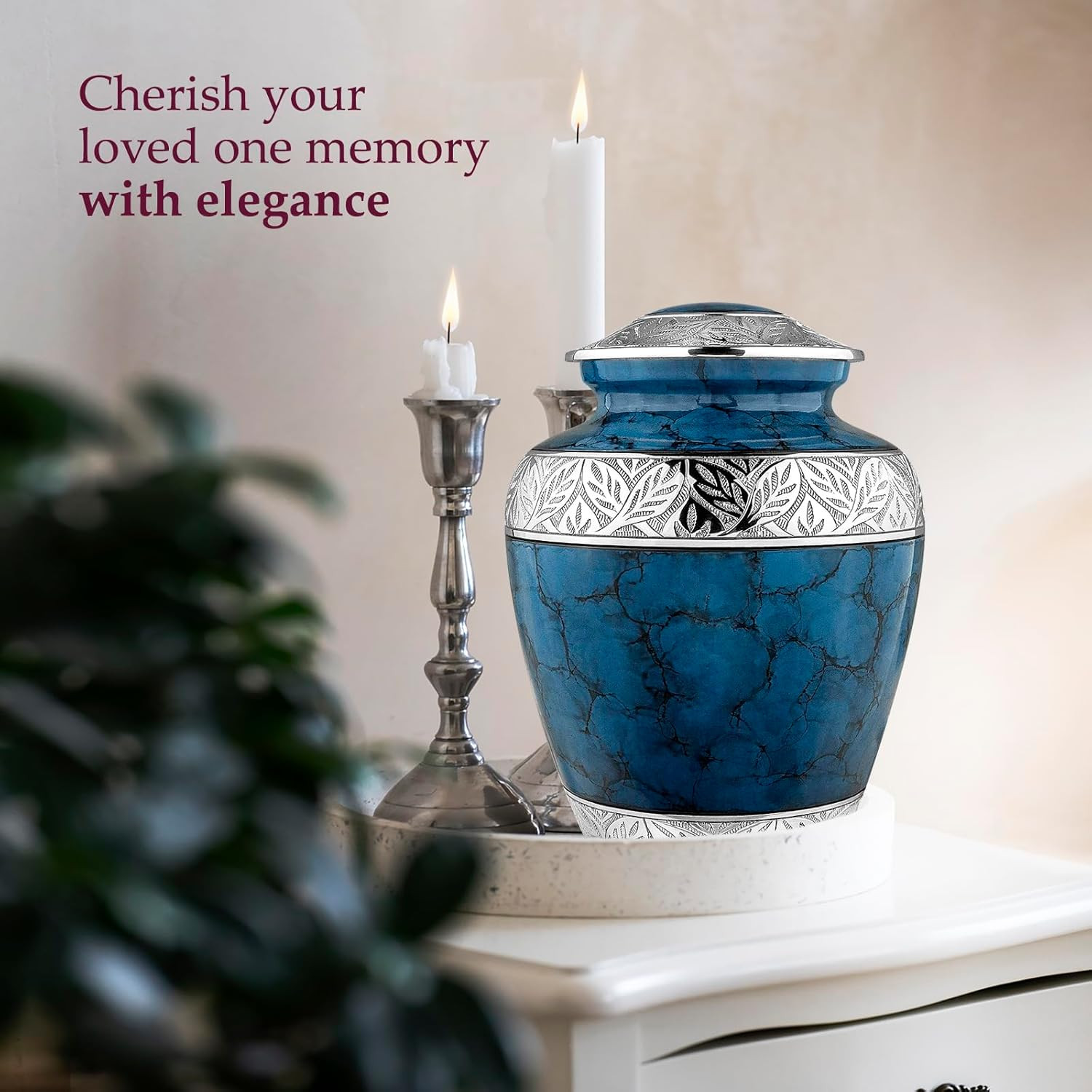 Trupoint Memorials Extra Large Urn for Ashes Adult Male or Female up to 300 Lbs