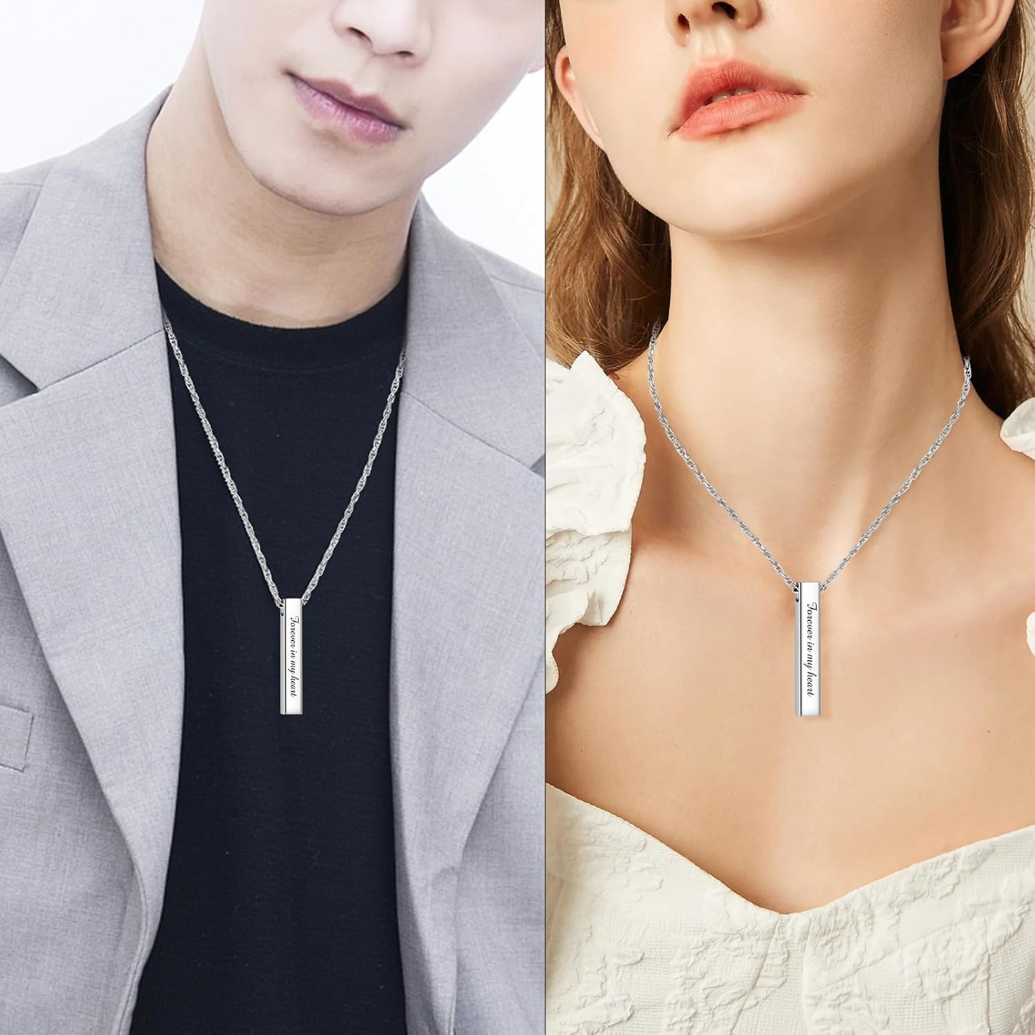 Urn Necklace for Human Ashes Cremation Jewelry for Ashes Stainless Steel Keepsak