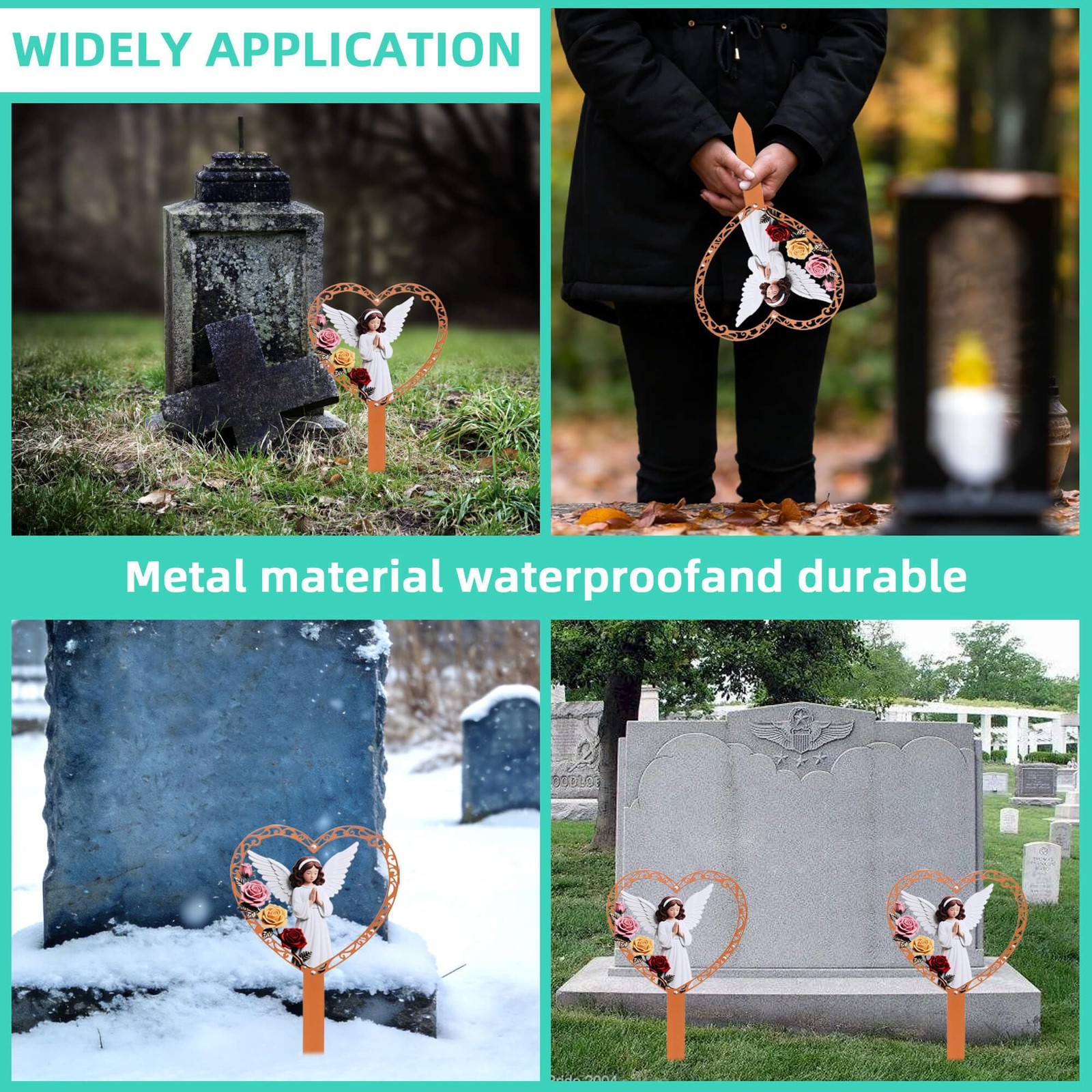 Cardinal Memorial Grave Markers for Cemetery and Garden Decorations
