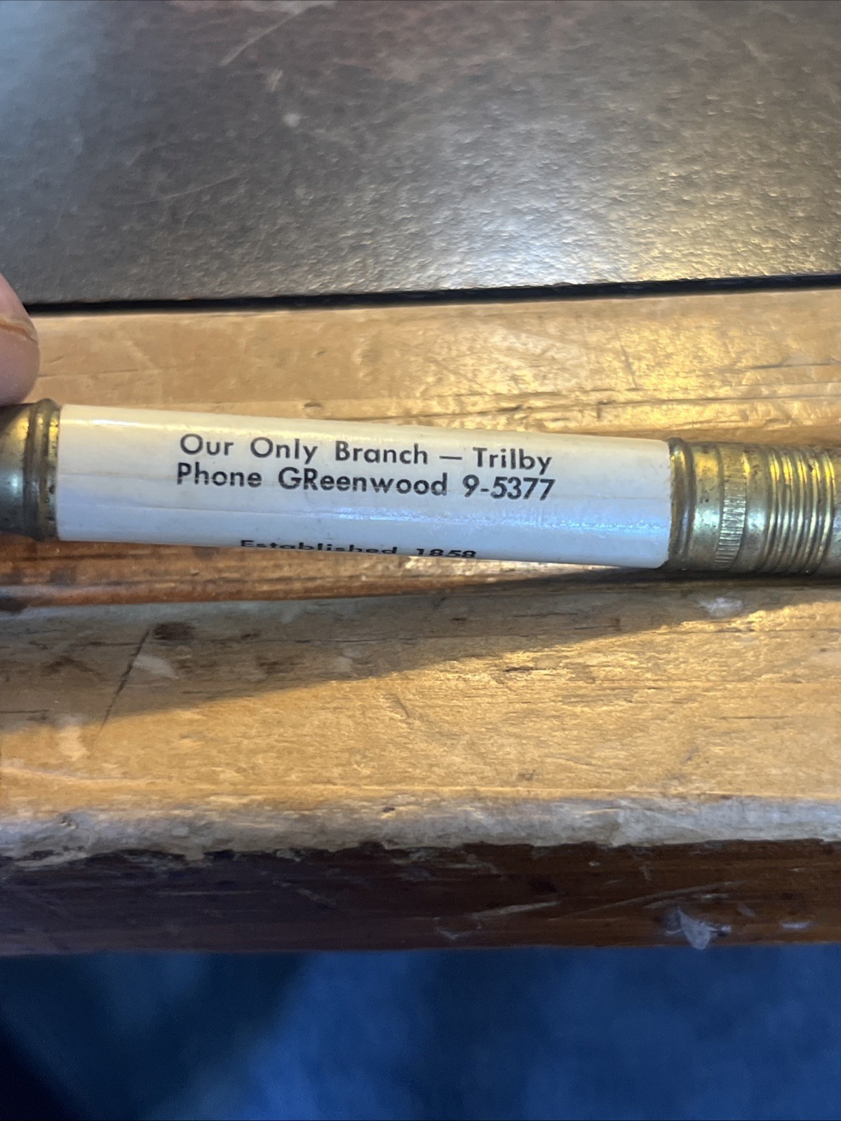 Vintage Toledo Ohio Burkenkamp Funeral Home Bullet Pencil