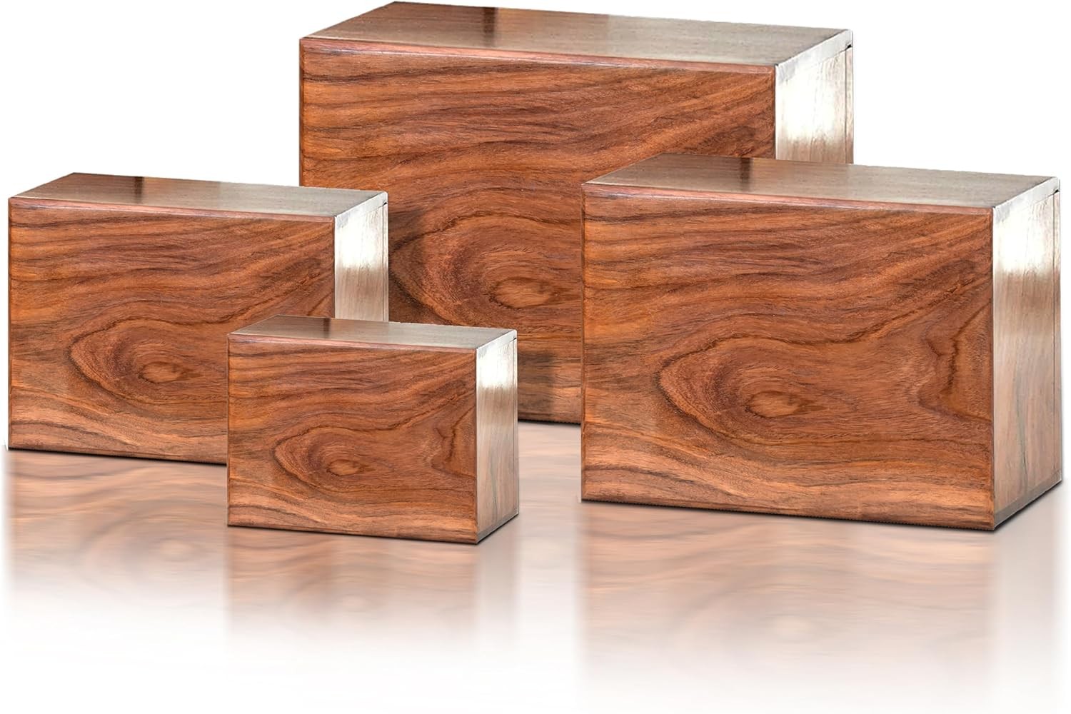 Cremation Urn for Human Ashes Adult Male Female, Solid Rosewood Wooden Urn Box