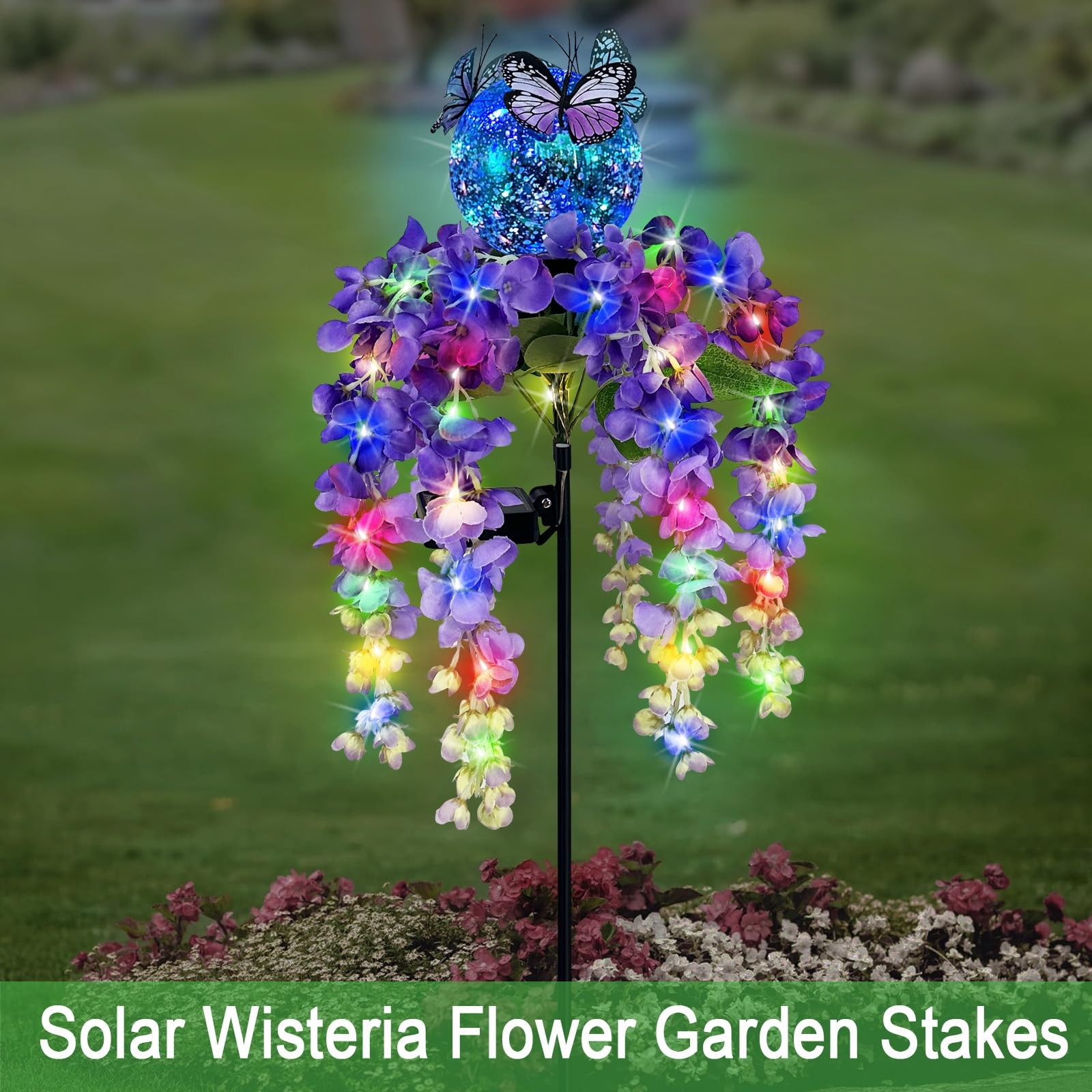 Colorful Solar Garden Lights for Pathways and Yards – Spring Decorations