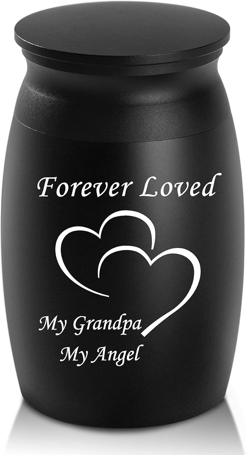 Urns for Grandpa Ashes, 2.8“ High Small Cremation Urns, Miniature Personal Decor