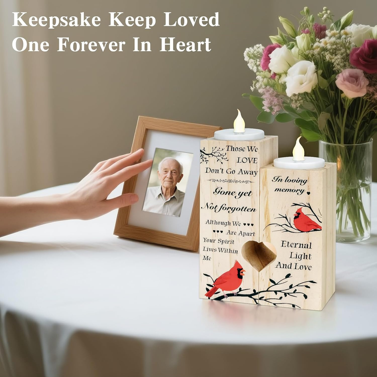 Urns for Human Ashes Candlestick for Your Loss Sympathy Gifts for Women Men Smal