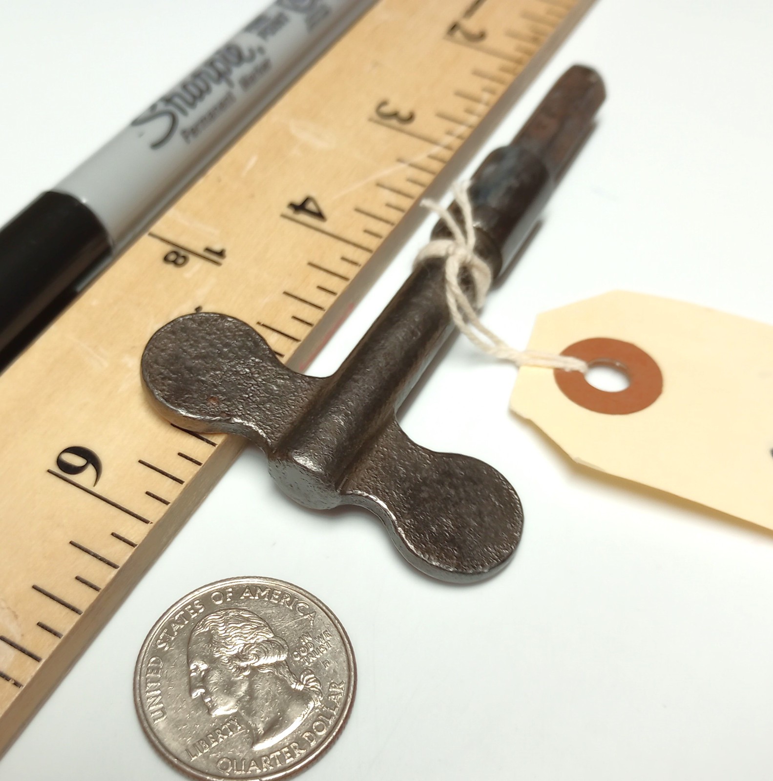 Cast Iron Pocket Casket Key / Coffin Key
