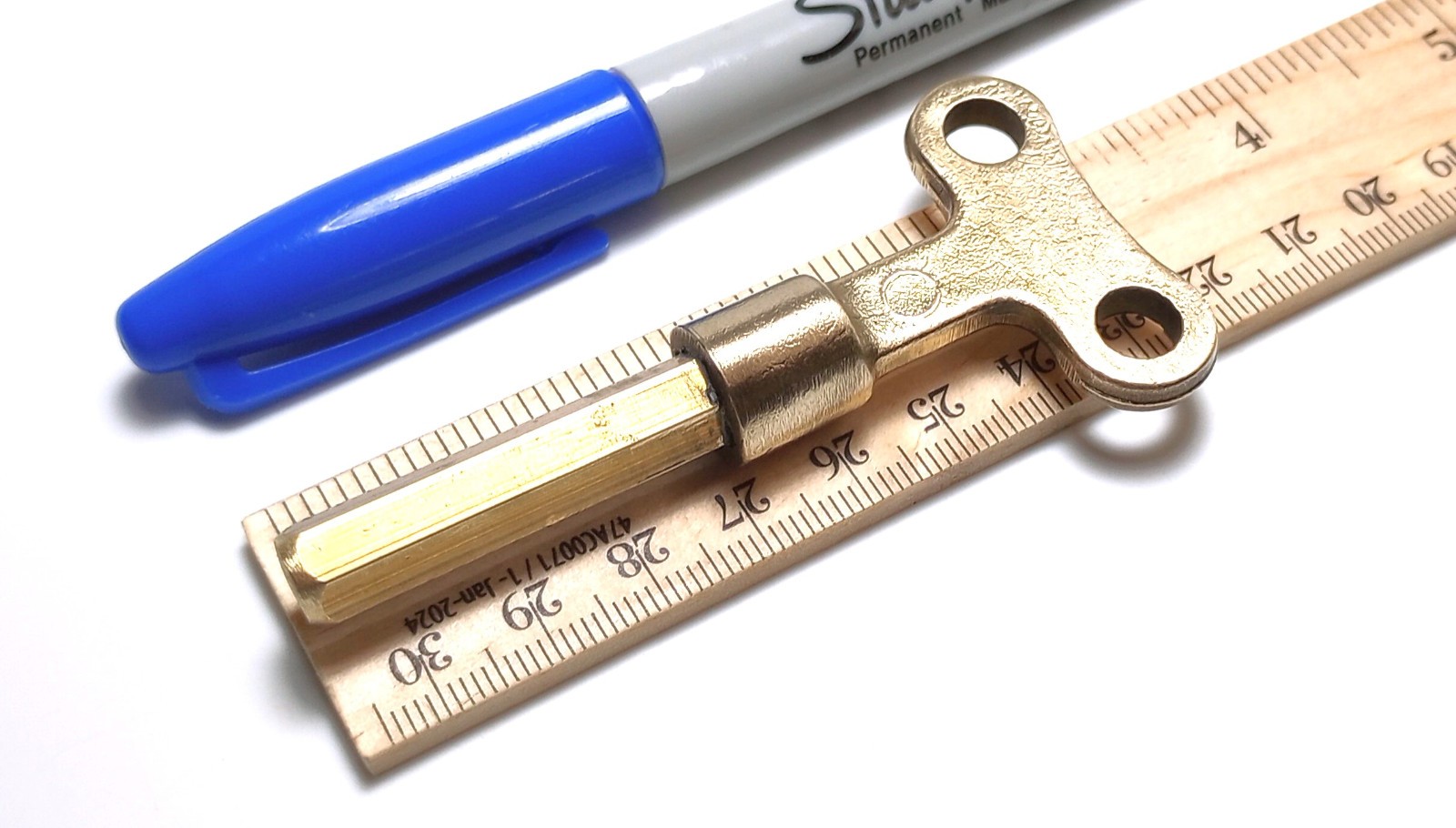Small Brass Pocket / Keychain Casket Key / Coffin Key