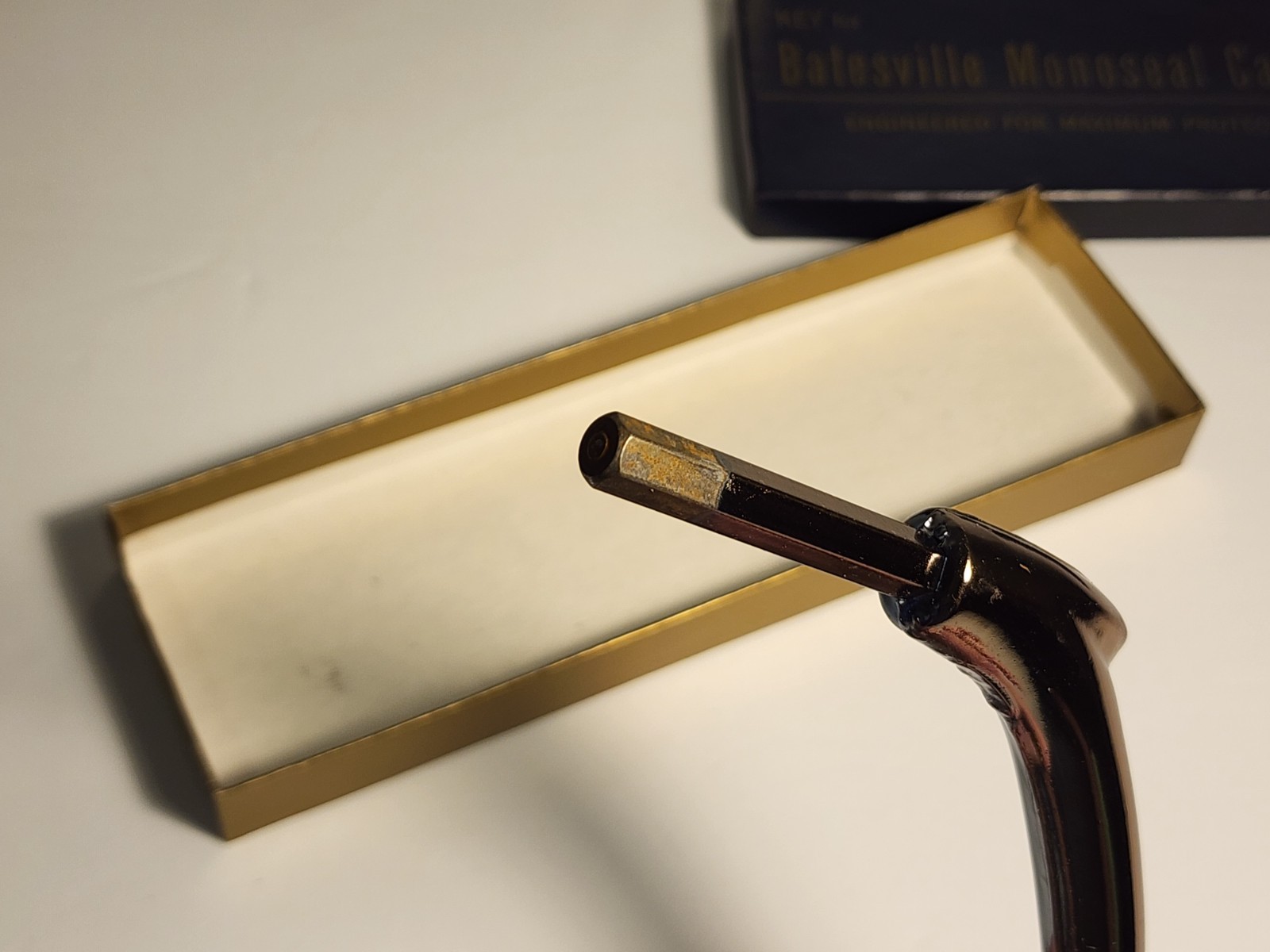 Vintage 70s/80s Mint In Box Batesville Monoseal Casket Coffin Crank Key,Funeral