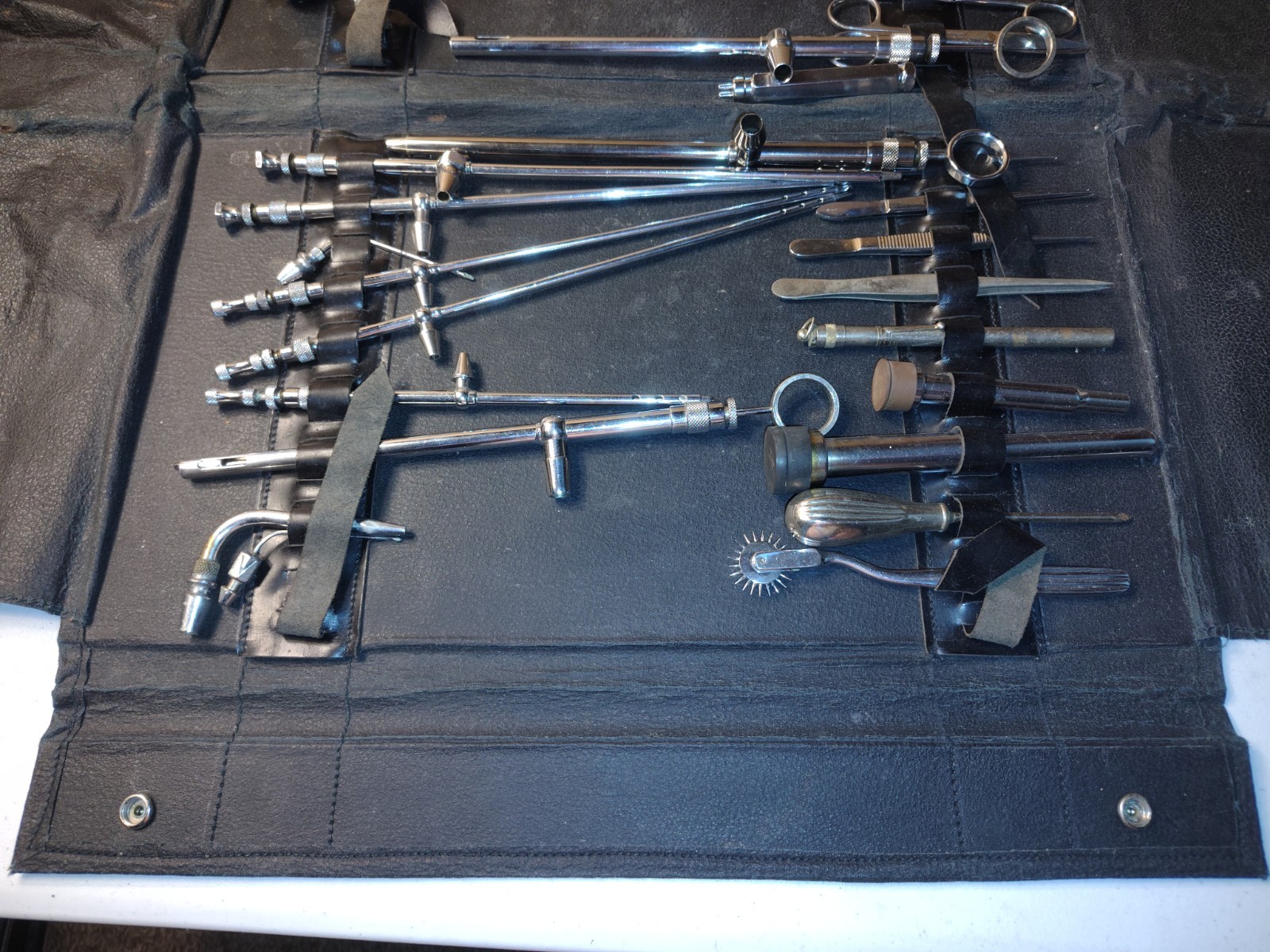 Embalming Medical Travel Tool Leather? Tool Kit Creepy Vintage Germany USA