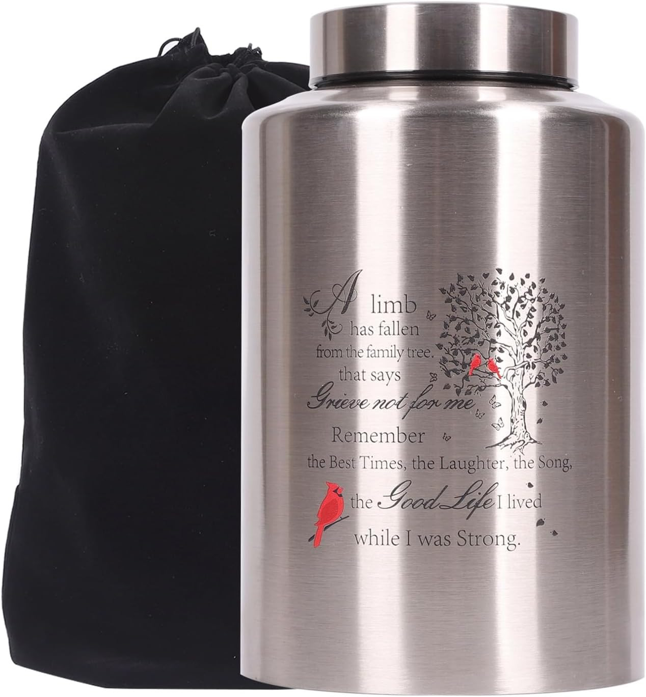 Tree of Life Original Angel Urns for Adult Male/Female Ashes, up to 220 Lbs, Inc