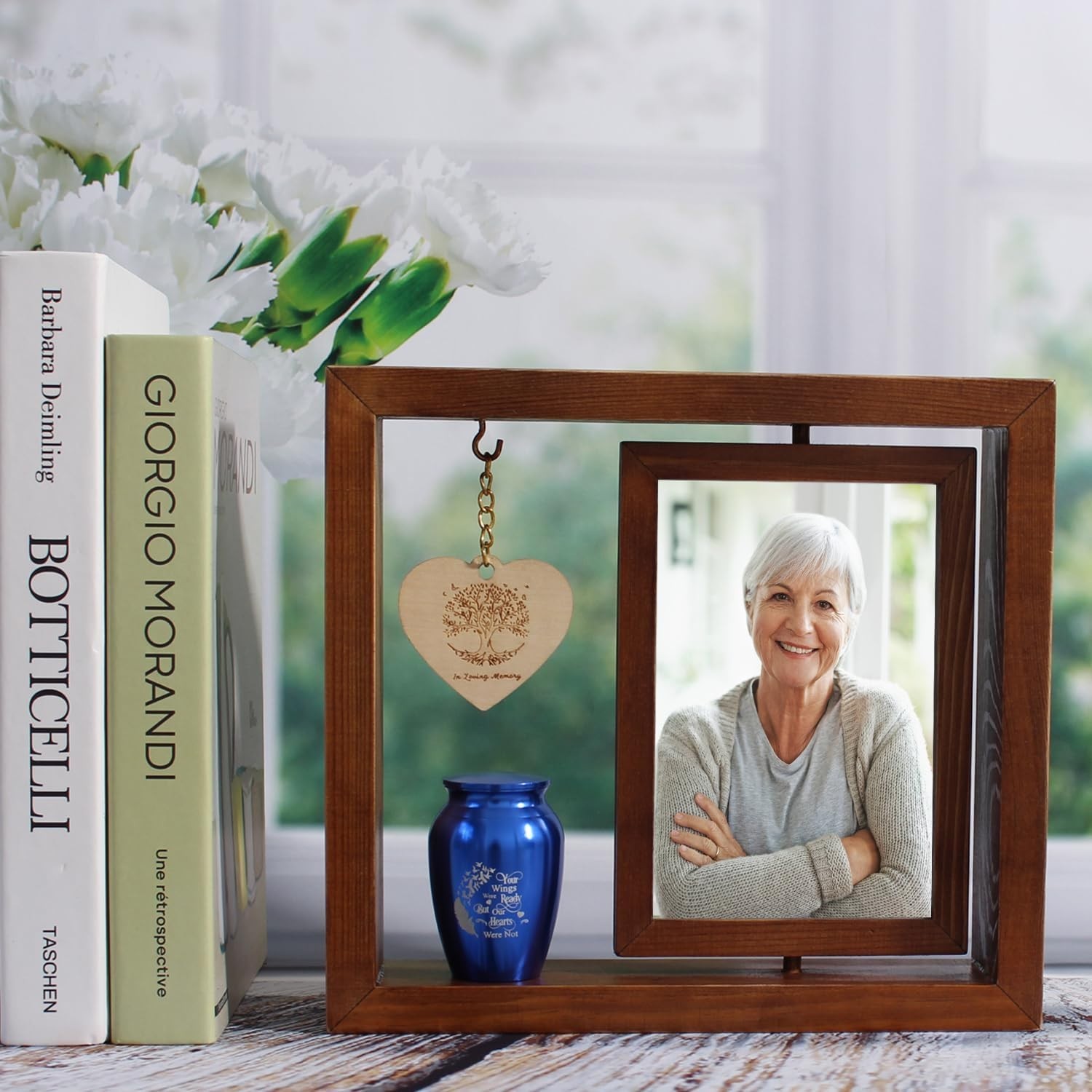 Rust-Resistant Keepsake Urn and Memorial Photo Frame for Lasting Tribute