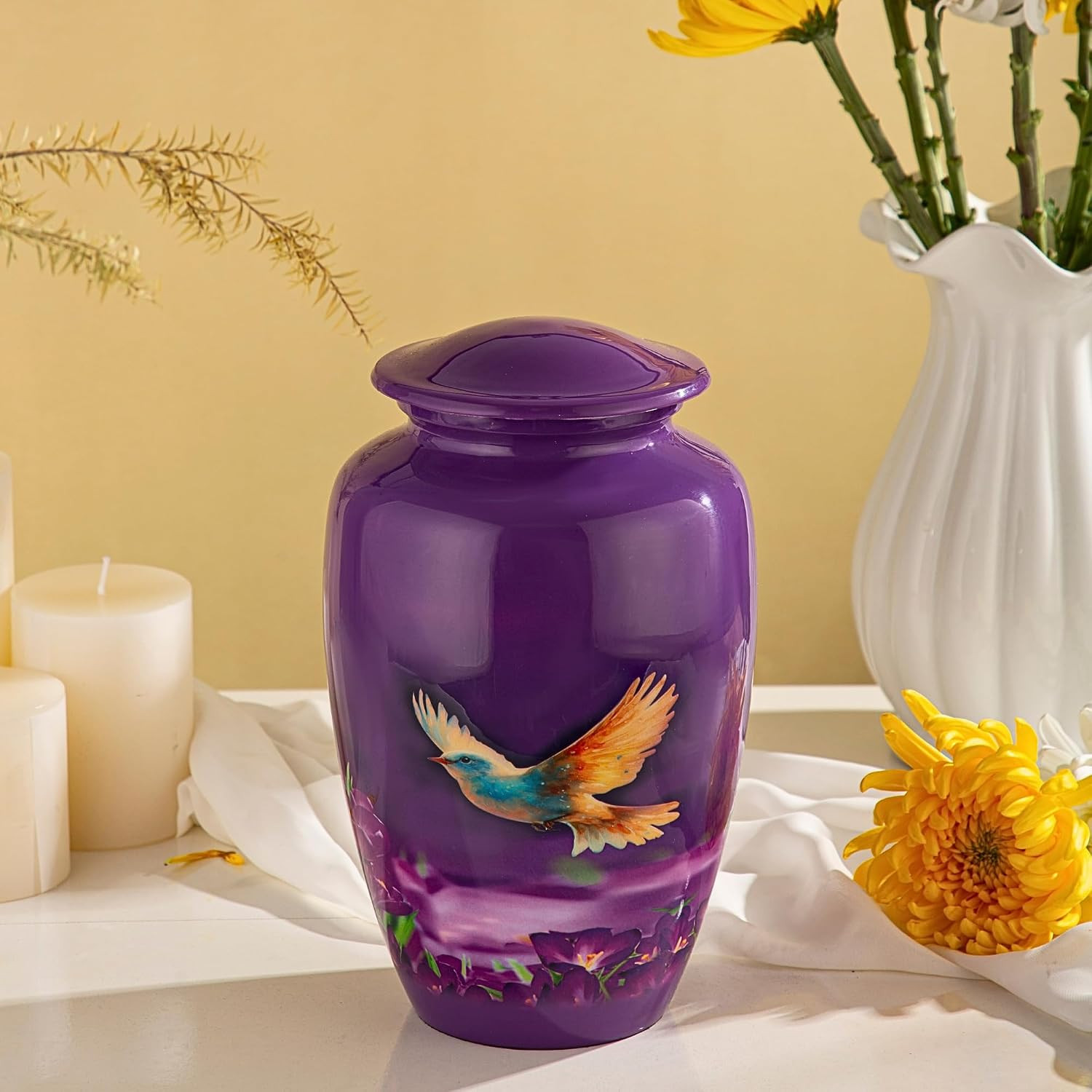 Cremation Urn for Human Ashes – Adult Urn for Men or Women up to 200Lbs – Memori