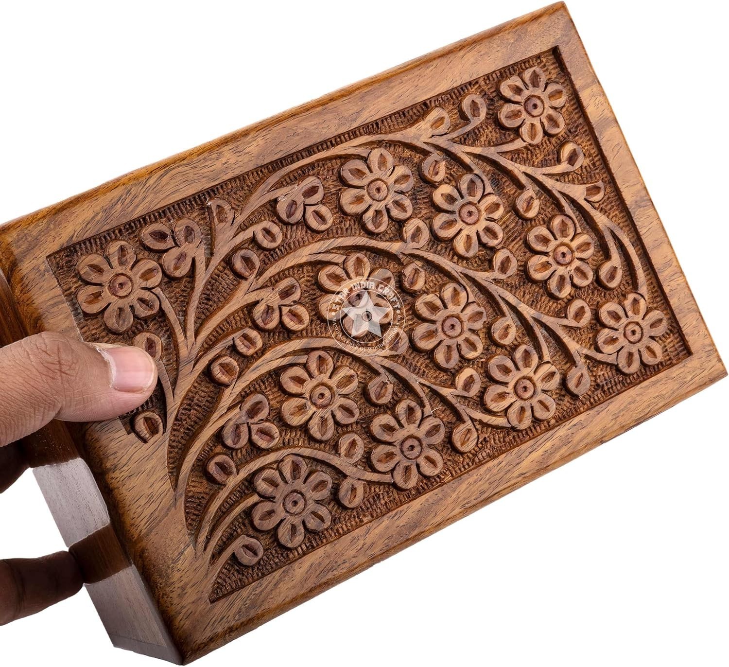 Elegant Urn Rosewood Tree Life Engraving Adult Human Ashes Memorial Home Display