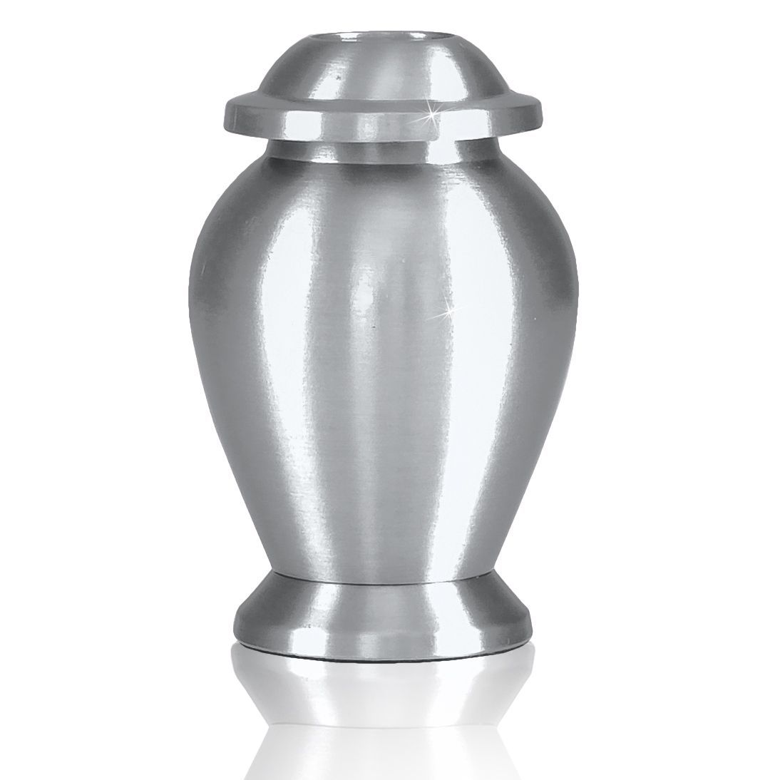 Small/Keepsake 4 Cubic Inches Pewter Brass Funeral Cremation Urn for Ashes