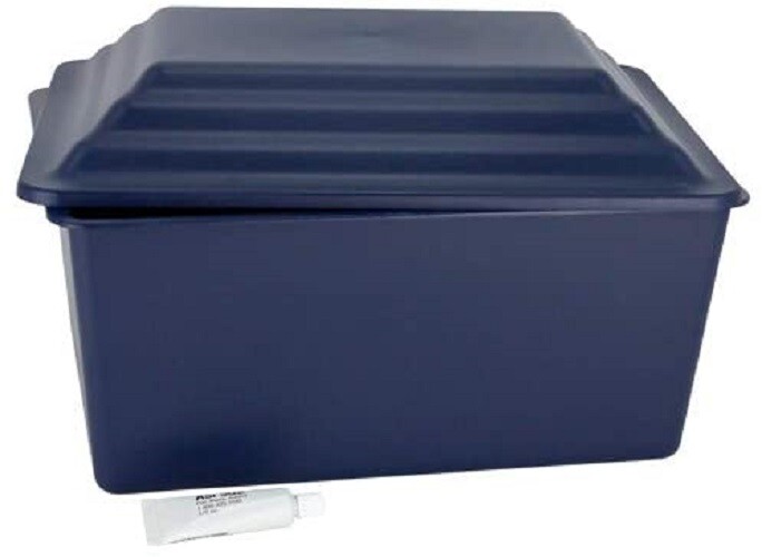 Large/Adult Blue Polymer Urn Vault for Ground Burial for Funeral Cremation Urn