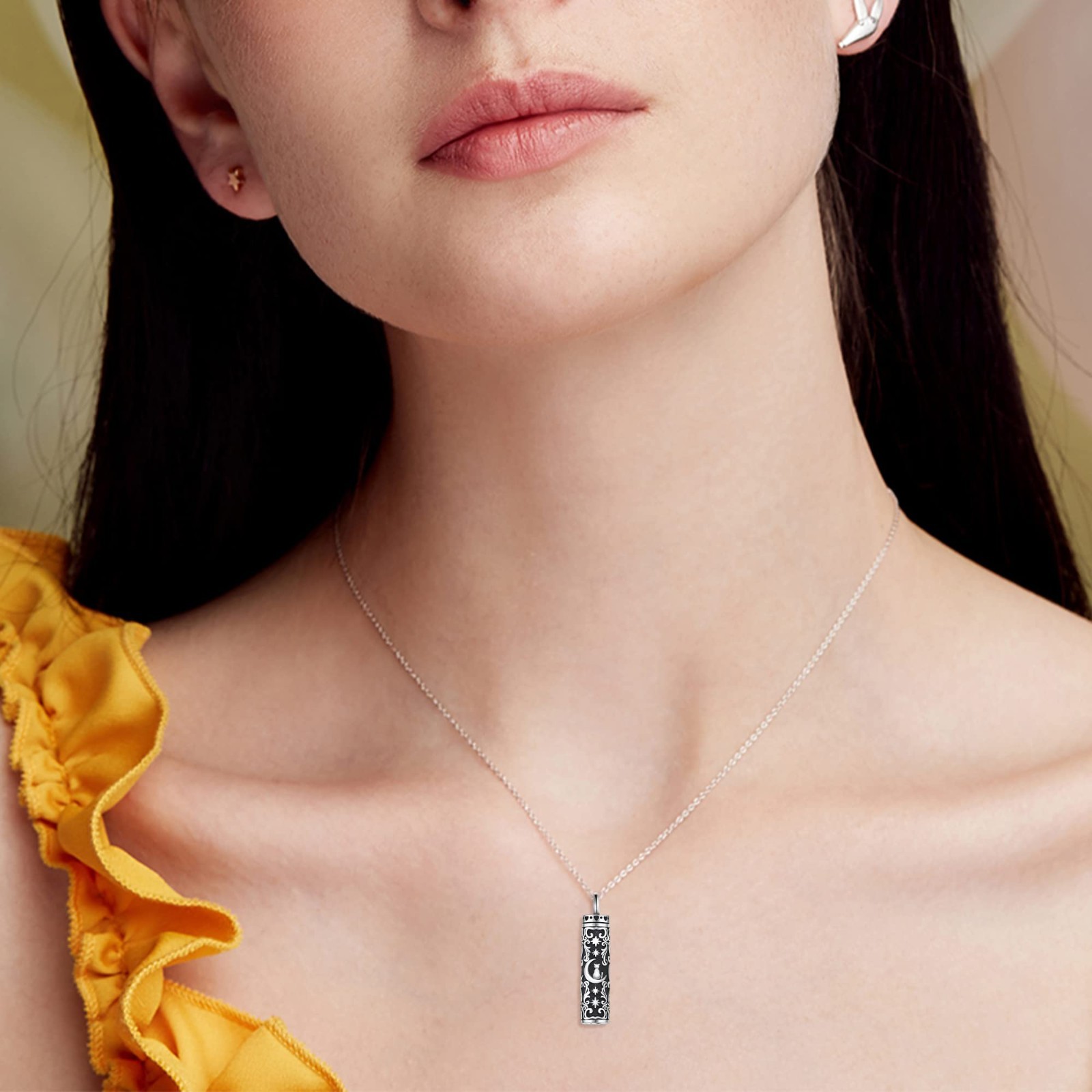 Pet Cremation Urn Necklace for Ashes – 925 Sterling Silver Keepsake Jewelry for