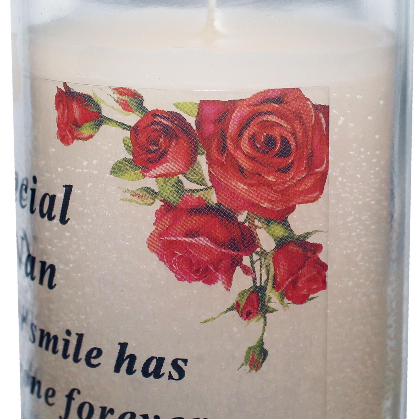 Memorial Candle in a Glass Jar with Sentimental Wording – Nan