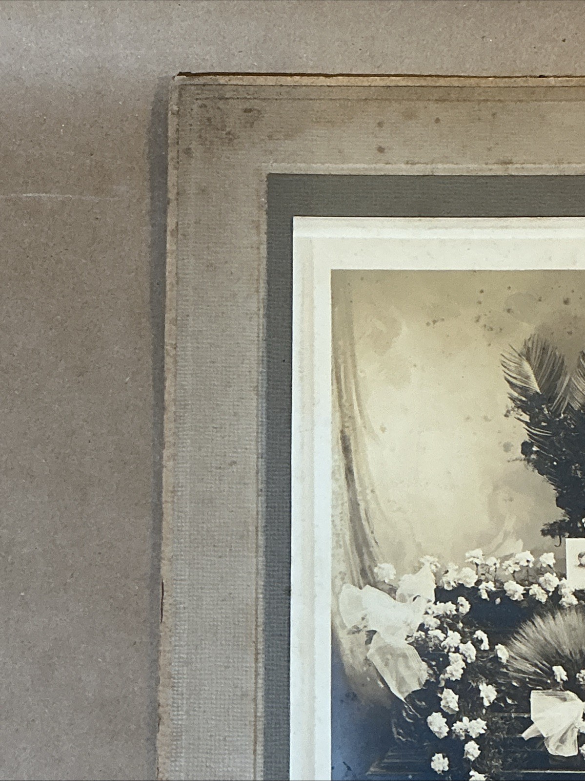 Group Of Early 1900s Funeral Cards And Funeral Flower Photos As Is INV-P0498