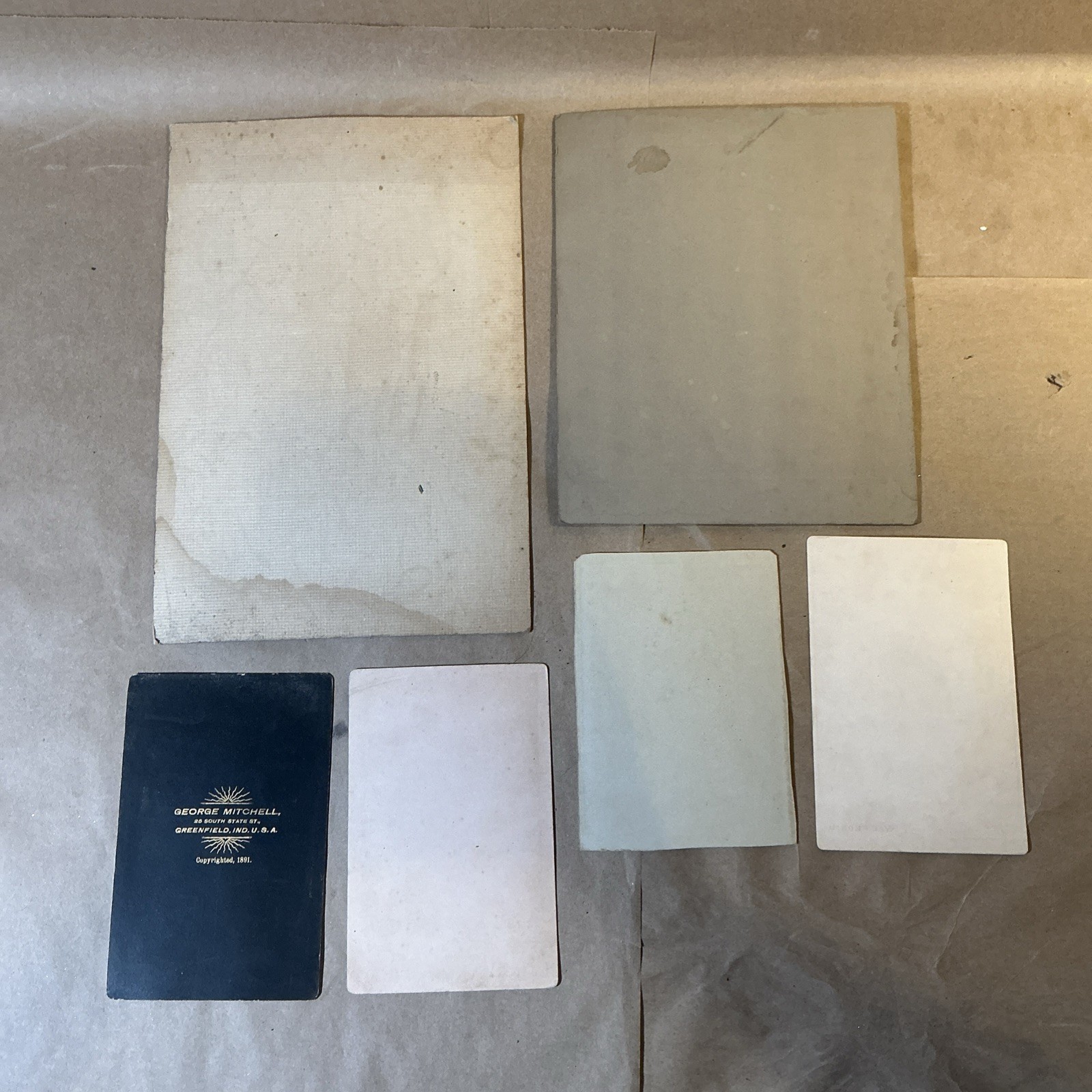 Group Of Early 1900s Funeral Cards And Funeral Flower Photos As Is INV-P0498