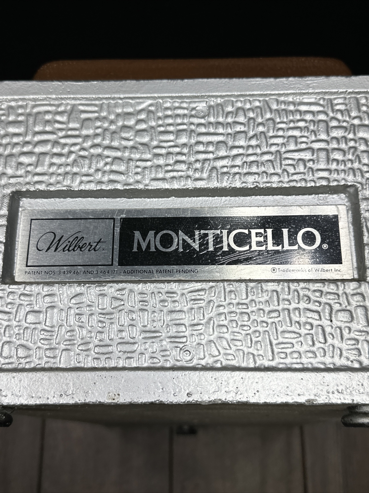 Vintage Wilbert Monticello Salesman Sample Concrete Casket Burial Vault