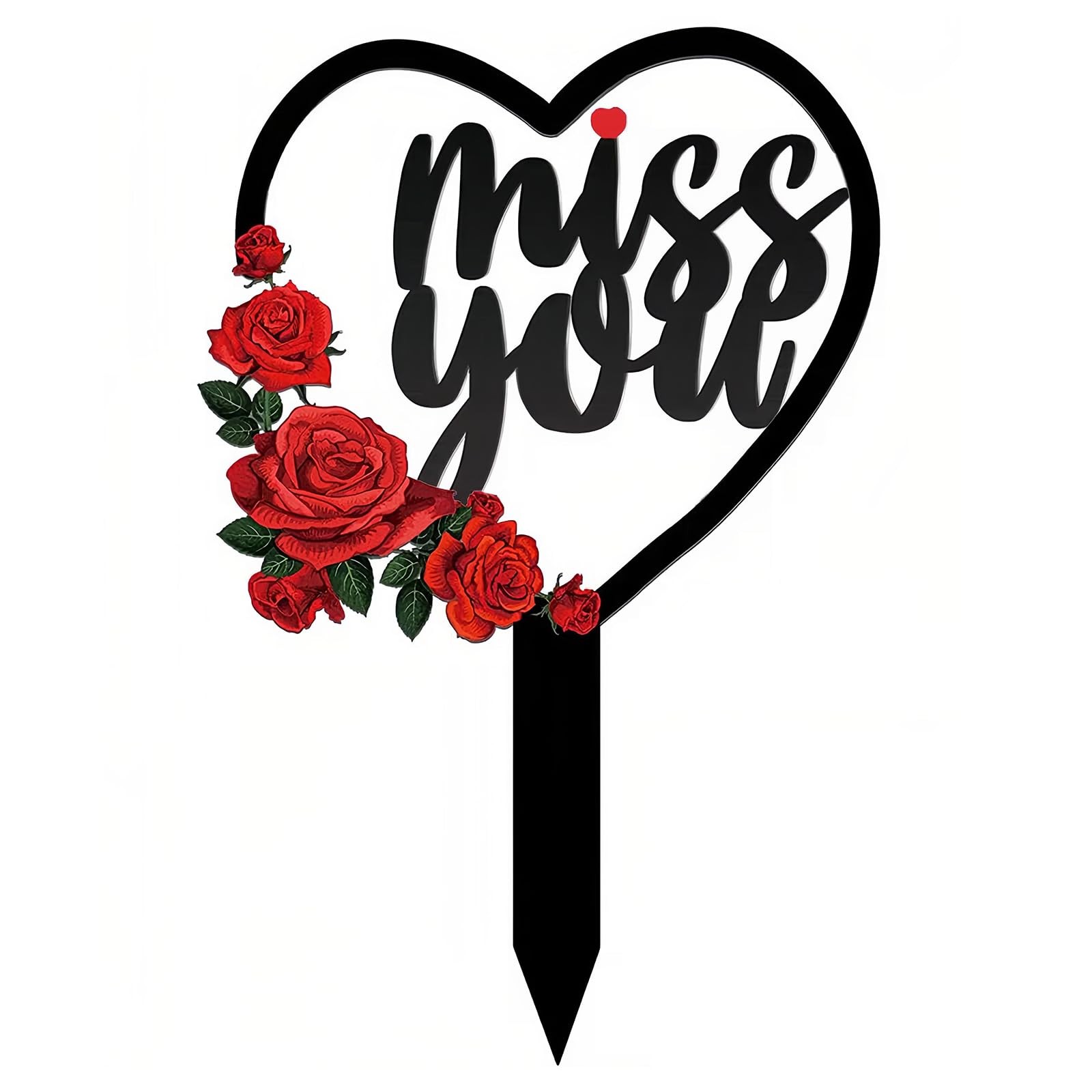 Memorial Plaques Stake Waterproof Metal Grave Marker Grave Decorations for Ce…