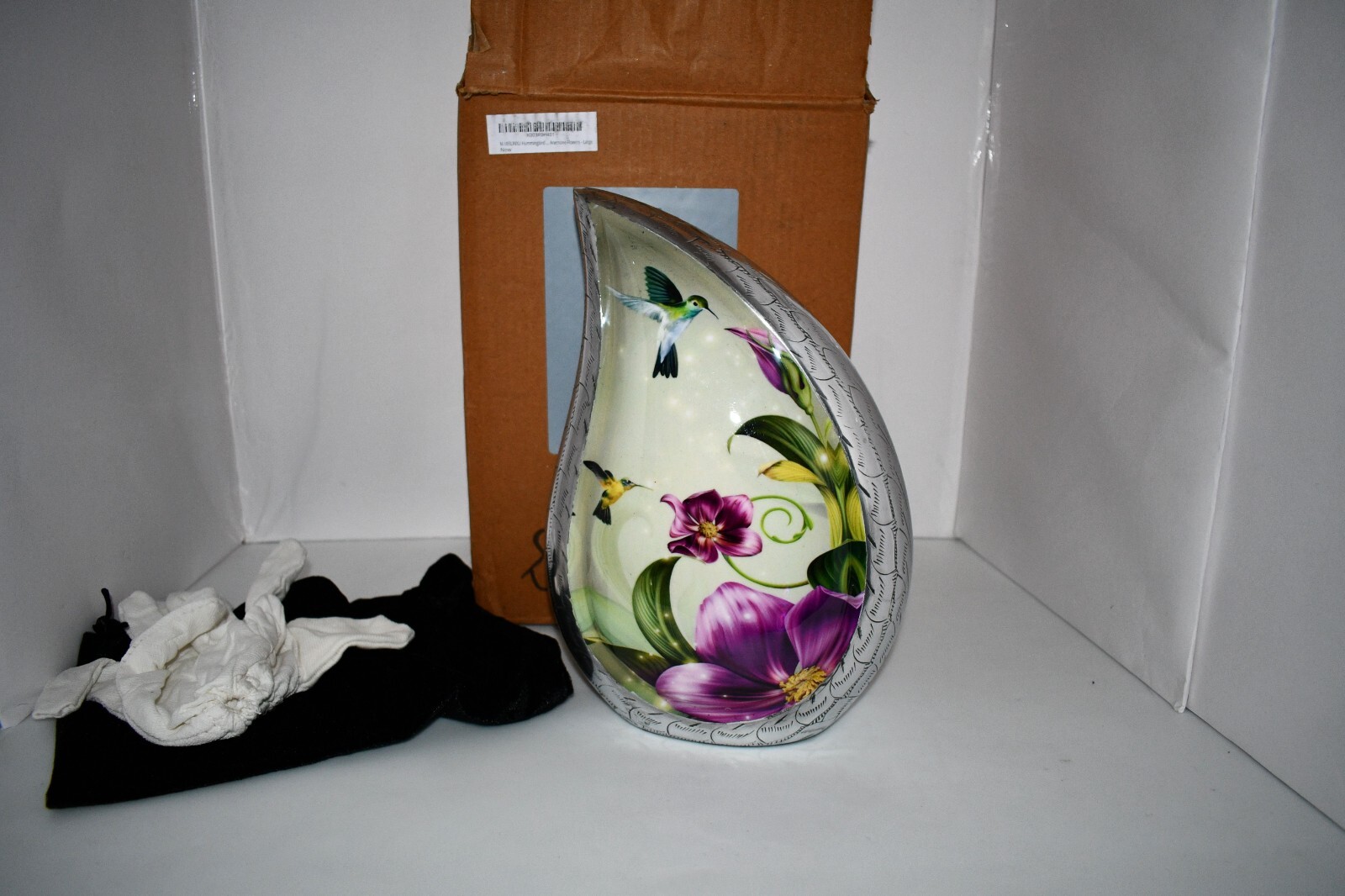 M Meilinxu Hummingbird Urn – Large Adult Cremation Urn for Human Ashes NIB