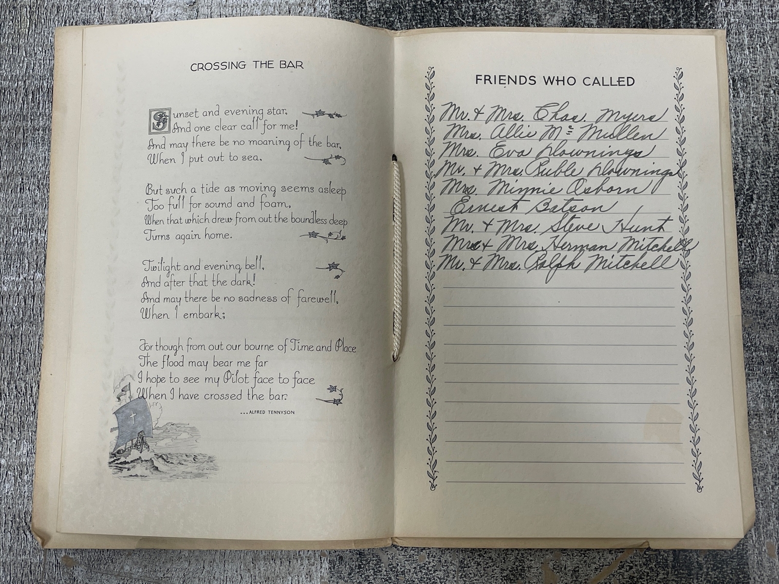 1938 Memorial Record Book Funeral Post Mortem William Wheeler Blanchester Ohio