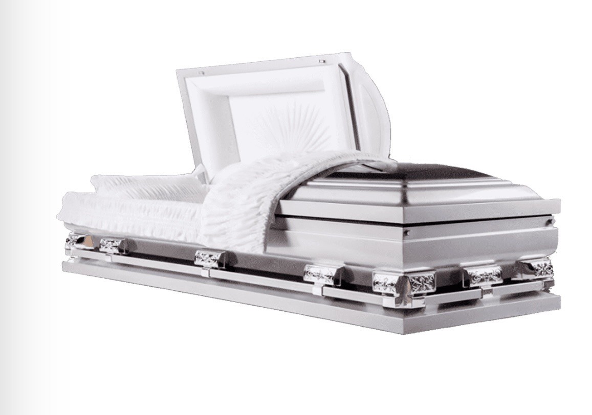 Casket Emporium – “Jefferson Blue” Economy Casket