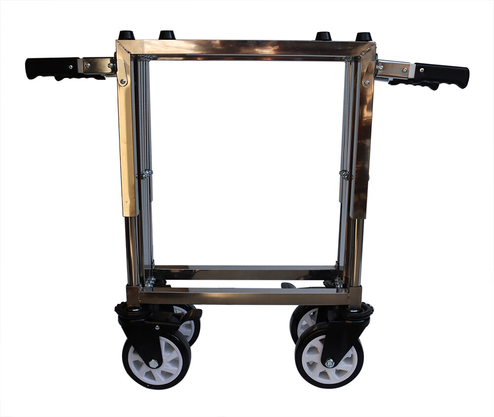 TECHTONGDA Funeral Church Stretcher Truck Sturdy Casket Stand Cart with 4 Handle