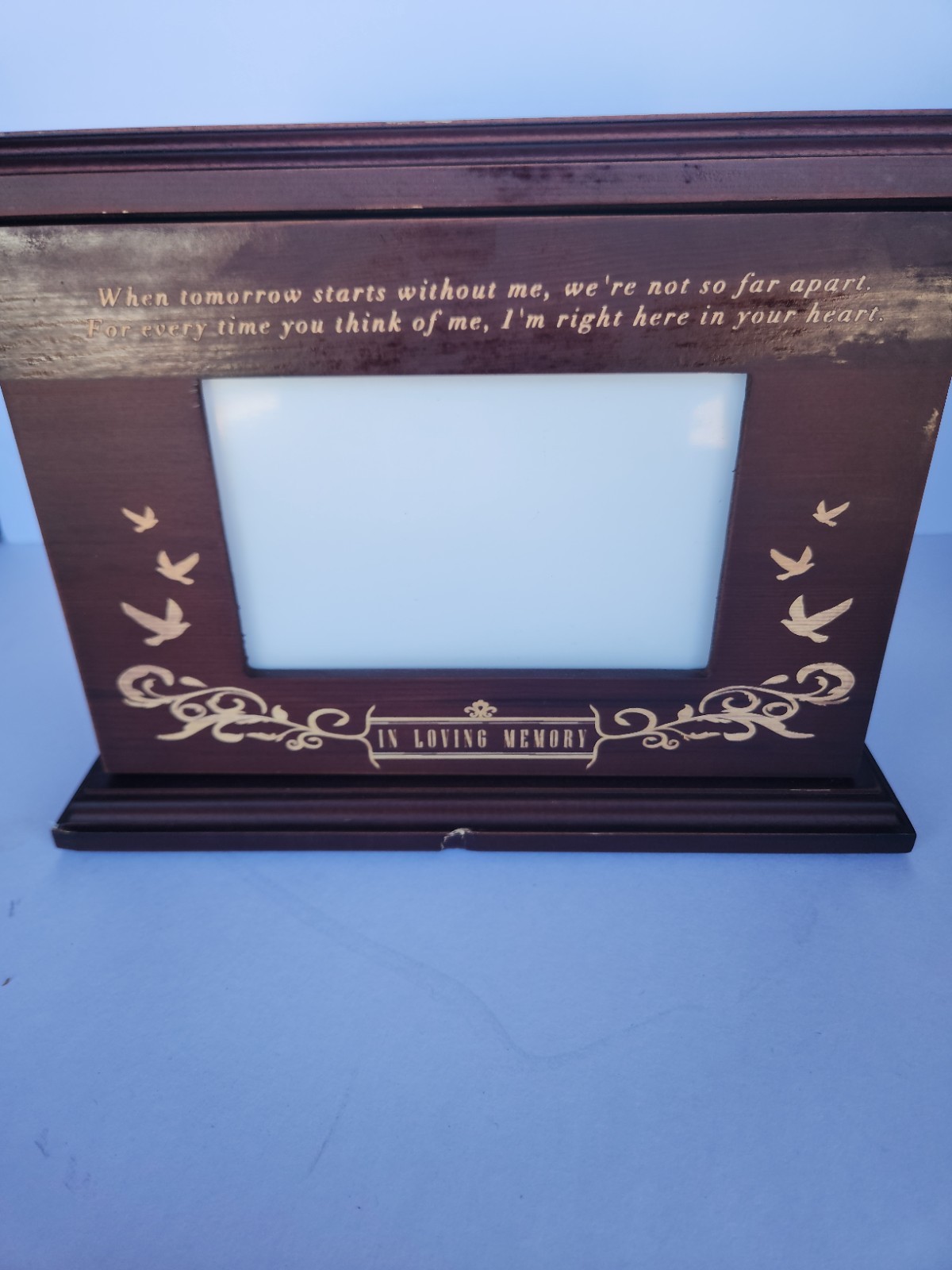NEW Premium Wood 260lb Vault Urn/4×6 Front Photo Door/Velvet Bag/ Adults & Pets